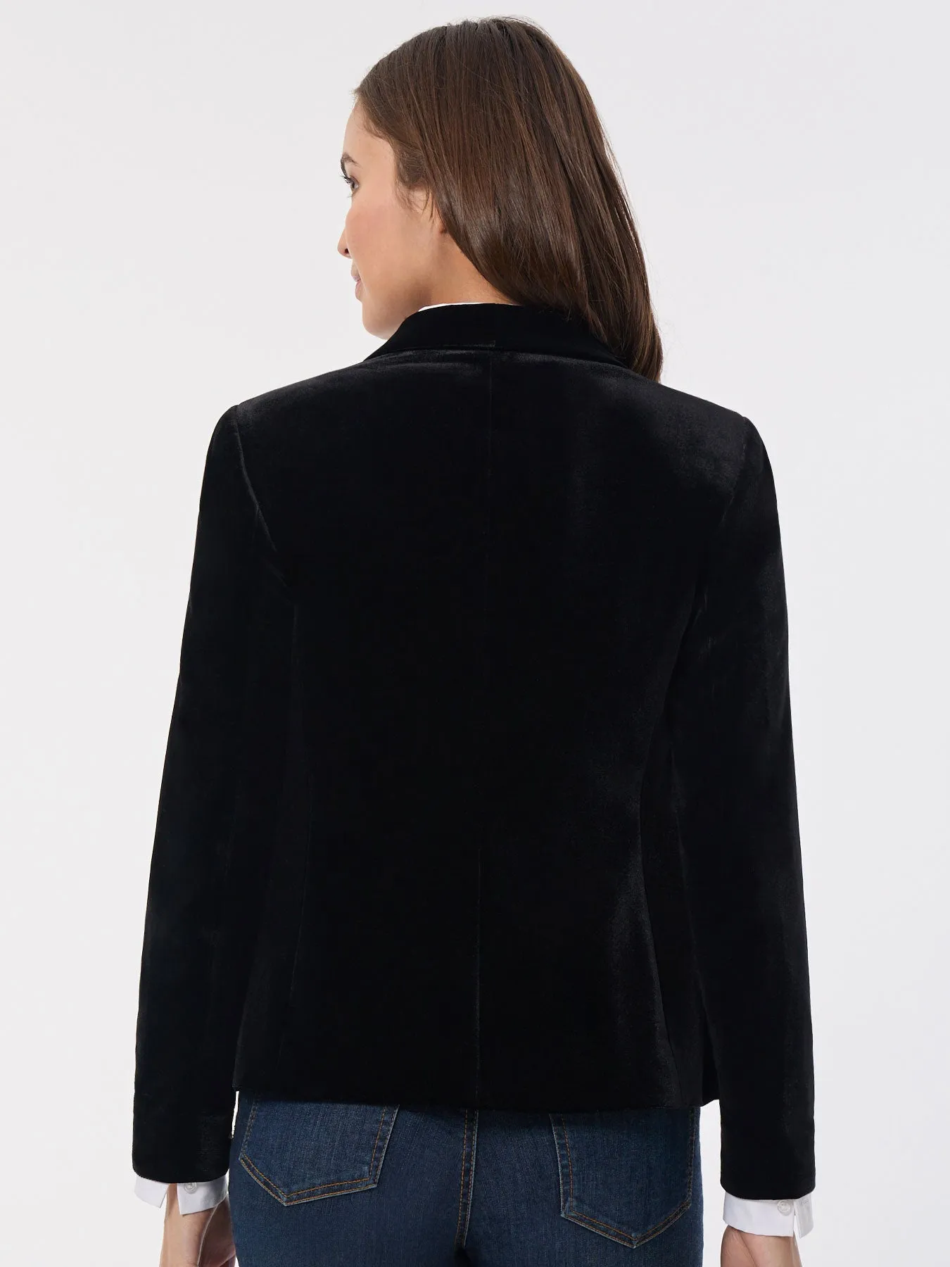 Faux Double Breasted Jacket, Velvet sold by Jones New York product image thumbnail 3