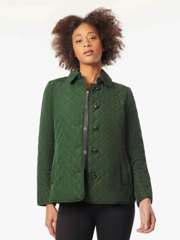 Plus Five-Button Quilted Jacket sold by Jones New York