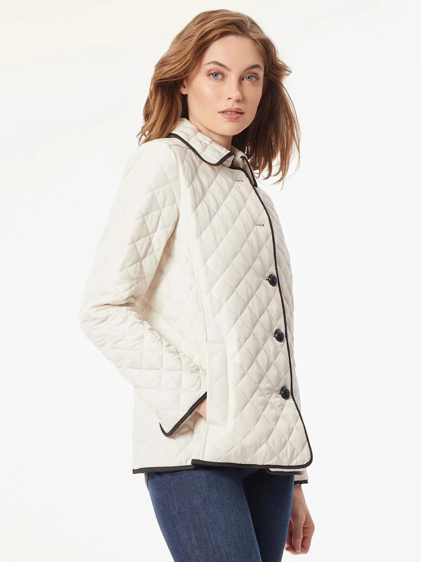 Five-Button Quilted Jacket sold by Jones New York product image thumbnail 3