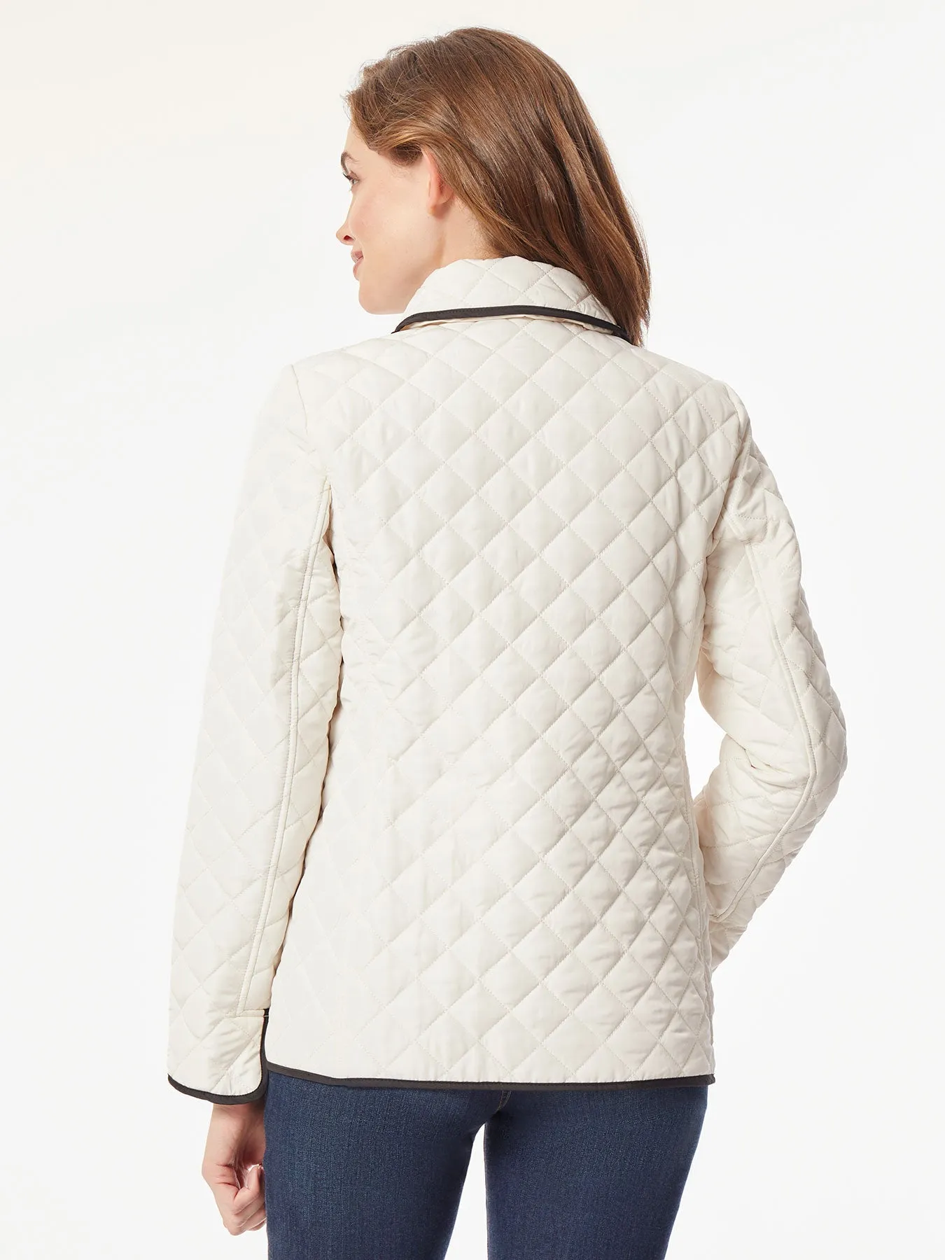 Petite Five-Button Quilted Jacket sold by Jones New York product image thumbnail 3