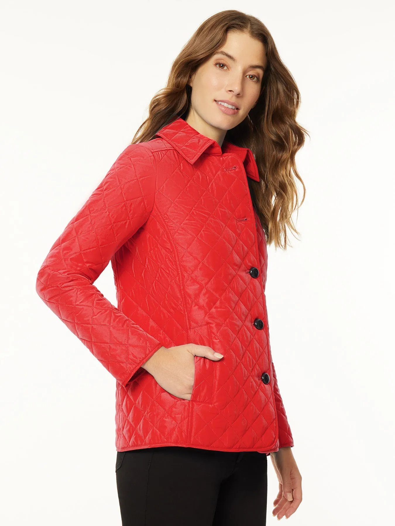 Five-Button Quilted Jacket sold by Jones New York