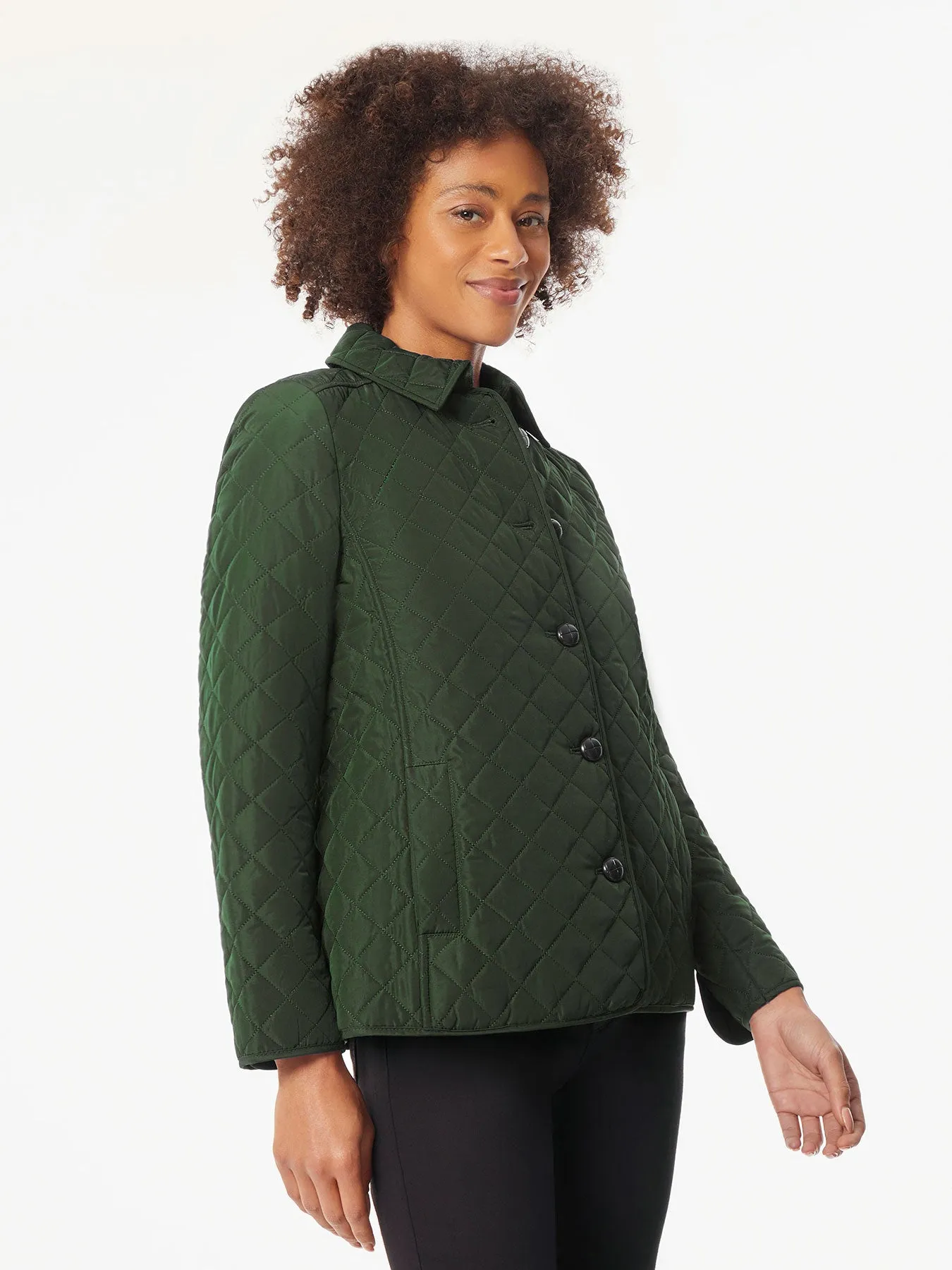 Five-Button Quilted Jacket sold by Jones New York product image thumbnail 2
