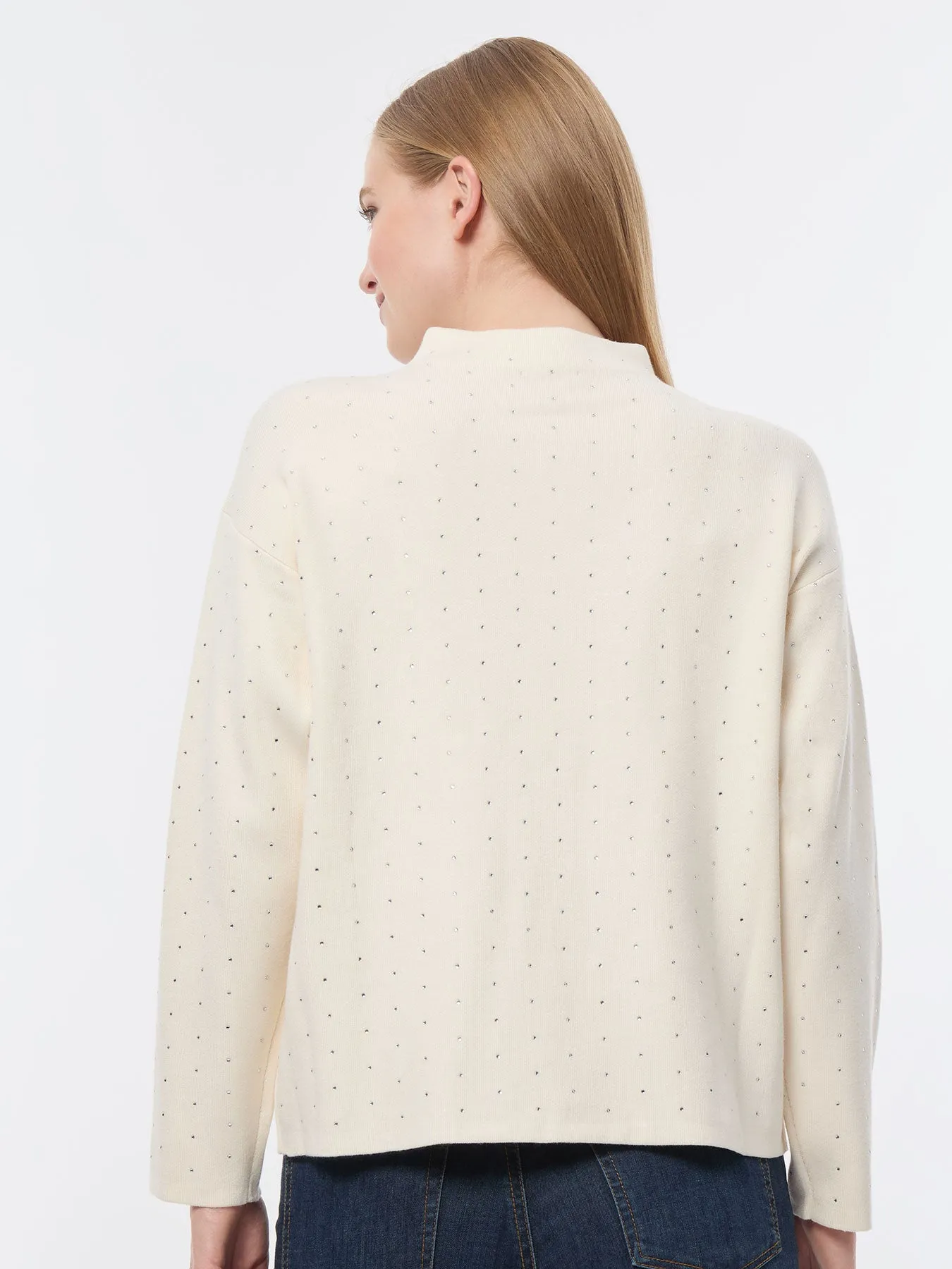 Long Sleeve Studded Mock Neck Top sold by Jones New York product image thumbnail 5