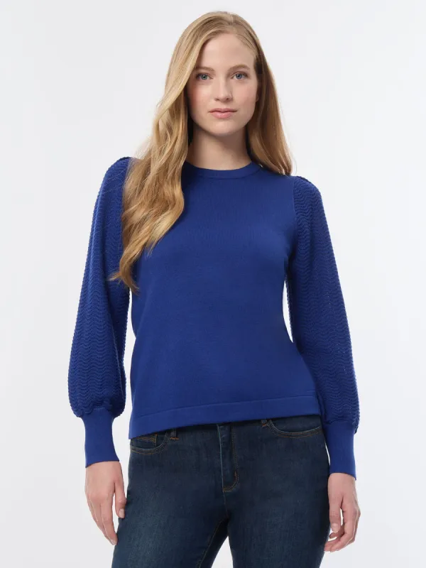 Stitch Sleeve Sweater made by Jones New York
