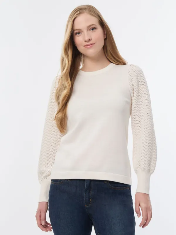 Stitch Sleeve Sweater made by Jones New York