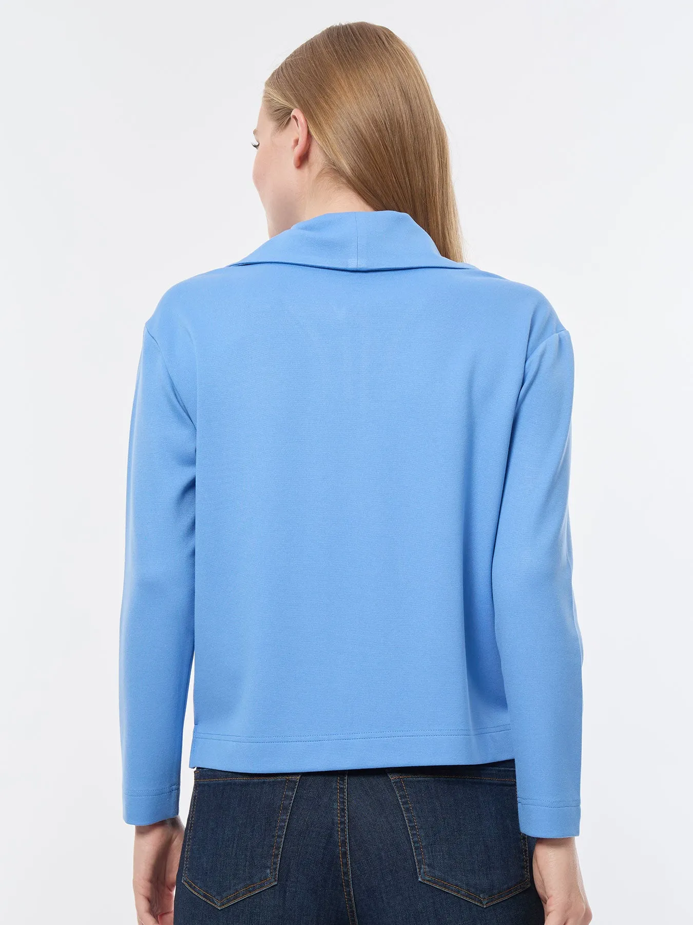 Quarter Zip Pull-Over Top, Serenity Knit sold by Jones New York product image thumbnail 3