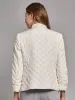 Quilted Button-Detail Military Band Jacket sold by Jones New York