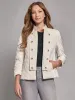 Quilted Button-Detail Military Band Jacket sold by Jones New York