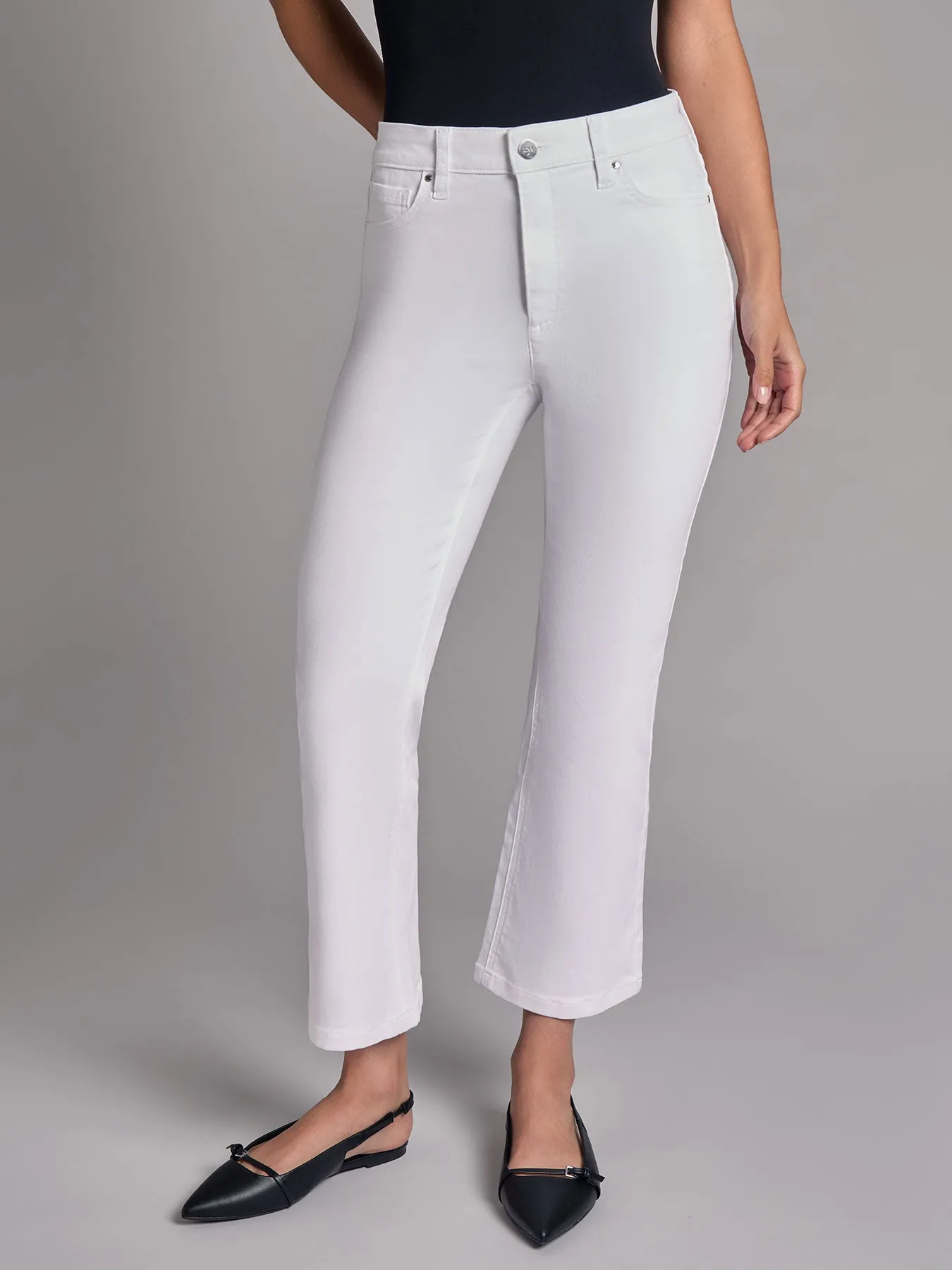 Petite High Rise Cropped Kick Flare Jeans sold by Jones New York