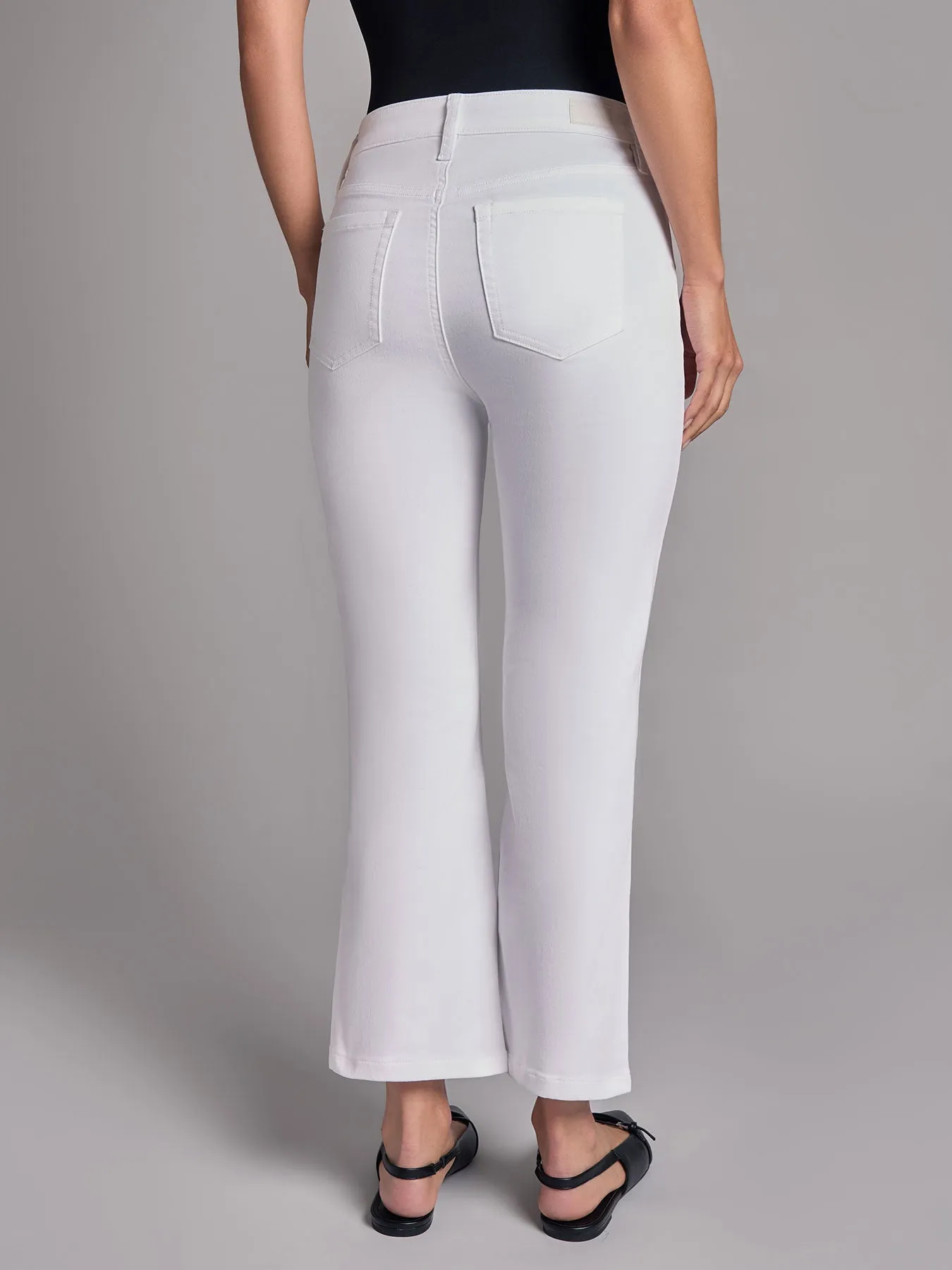 Petite High Rise Cropped Kick Flare Jeans sold by Jones New York product image thumbnail 3