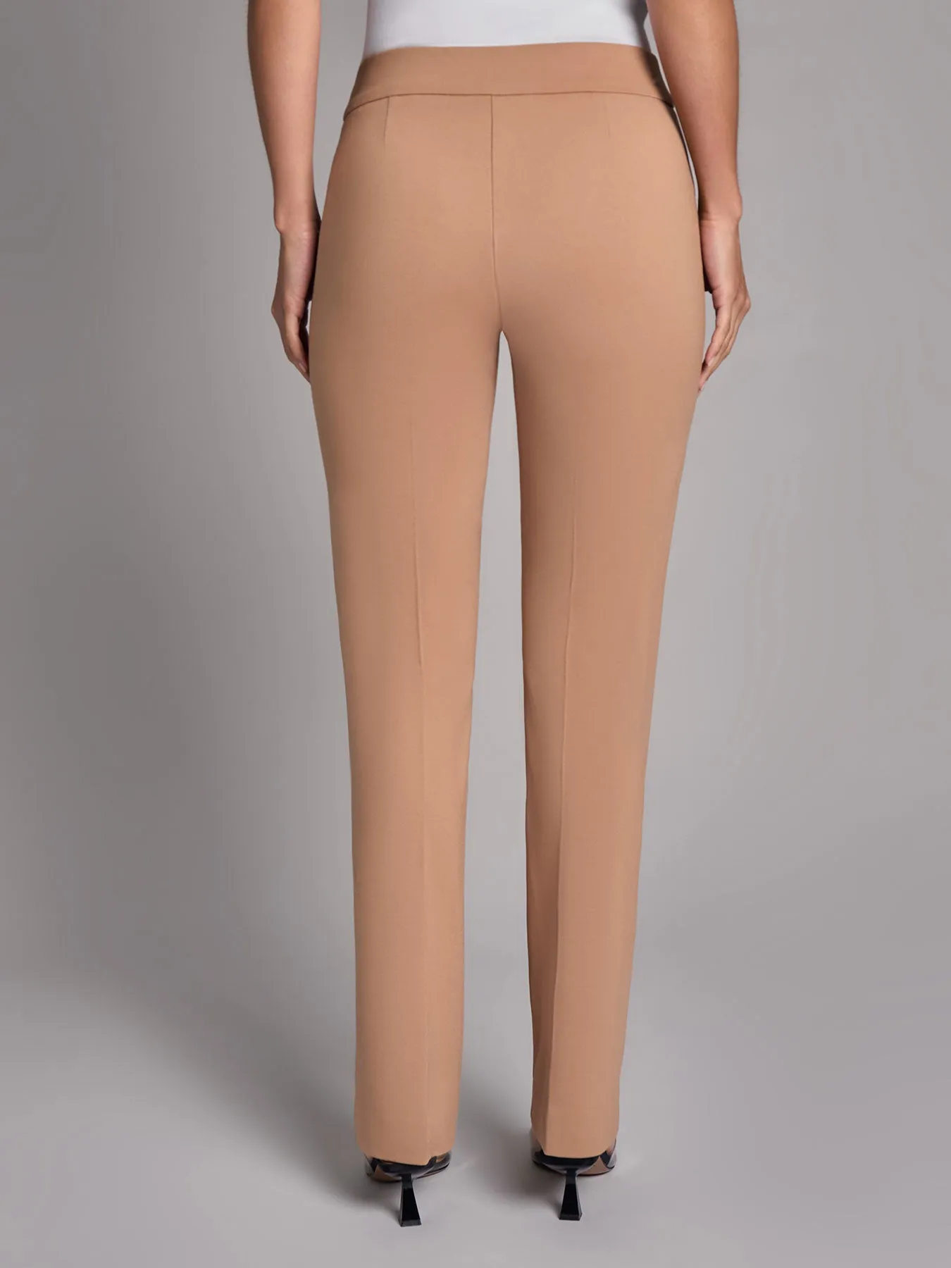 Petite Pull-On Boot Leg Pant, NYC Compression sold by Jones New York product image thumbnail 3