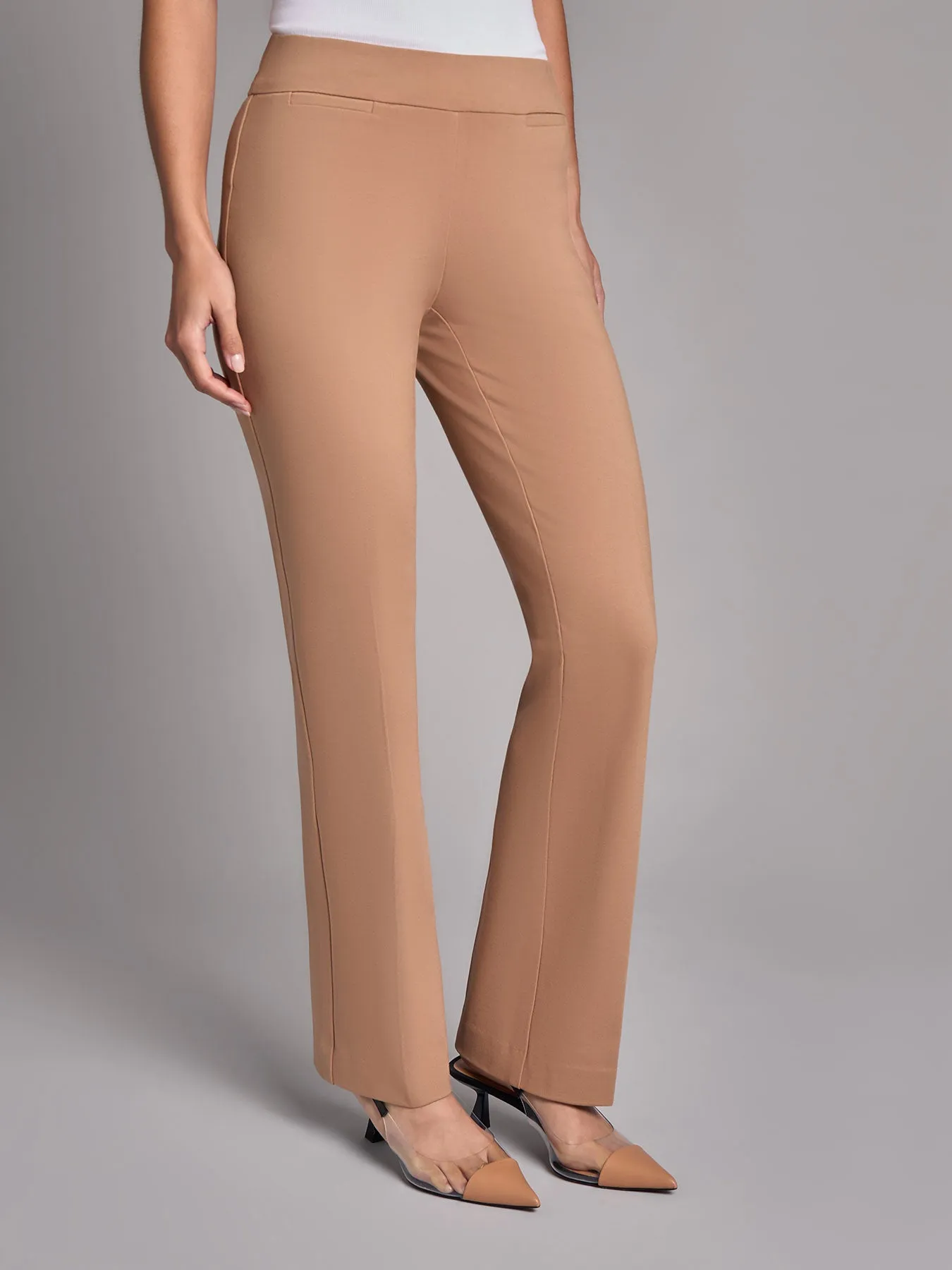 Petite Pull-On Boot Leg Pant, NYC Compression sold by Jones New York product image thumbnail 2