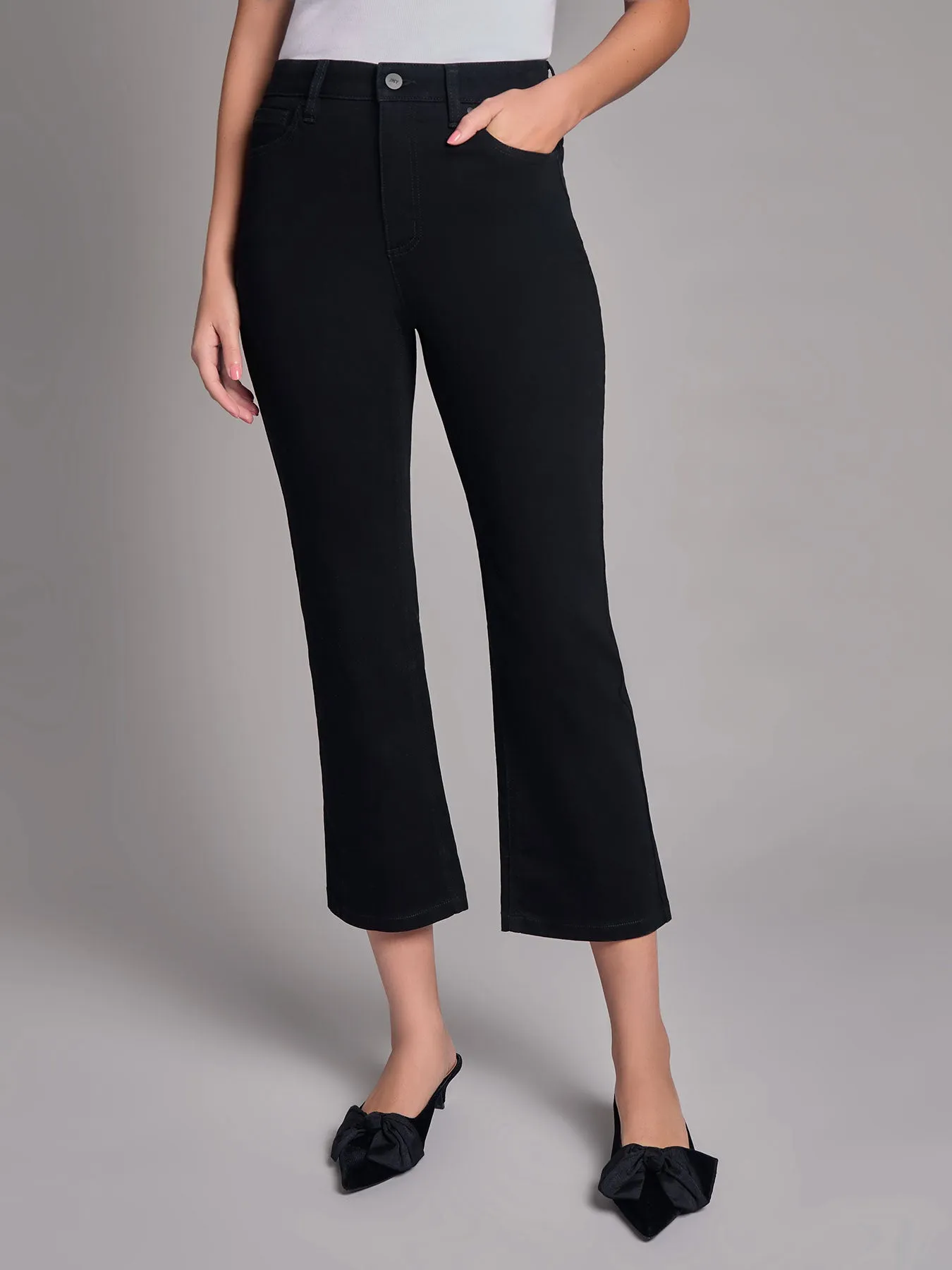 High Rise Cropped Kick Flare Jeans sold by Jones New York