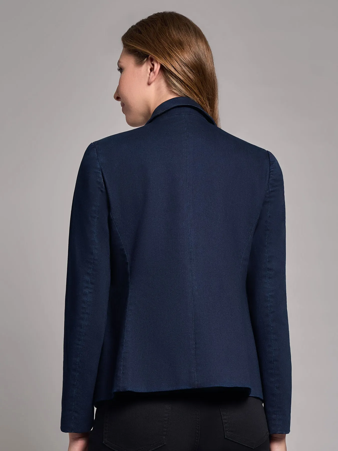Denim Faux Double-Breasted Jacket sold by Jones New York product image thumbnail 4