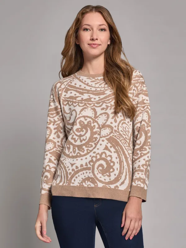 Crew Neck Hi-Lo Hem Sweater sold by Jones New York