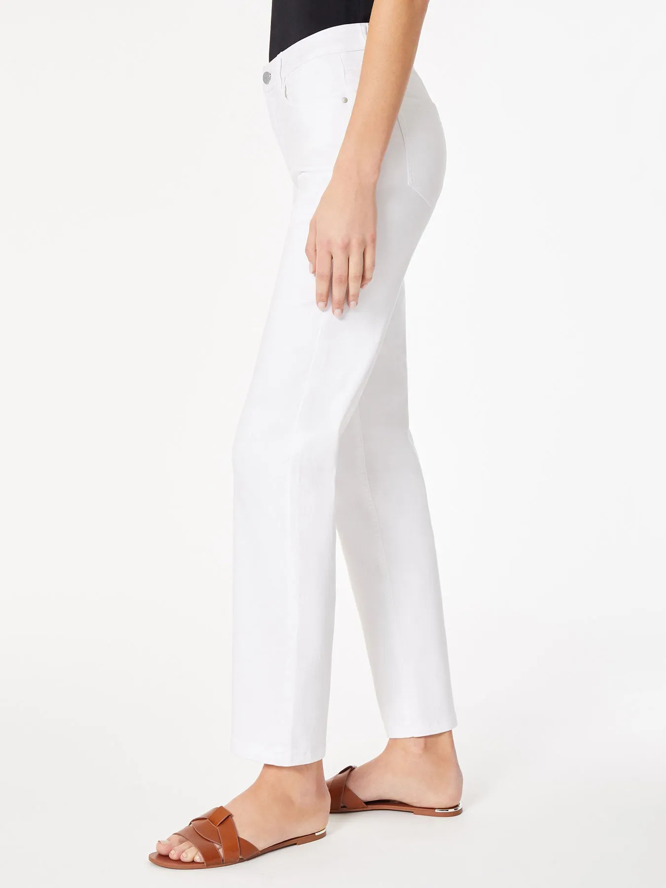 Plus Lexington Straight Leg Jeans, Soft White sold by Jones New York product image thumbnail 2