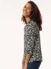 Printed Keyhole Neckline Top, Moss Crepe sold by Jones New York