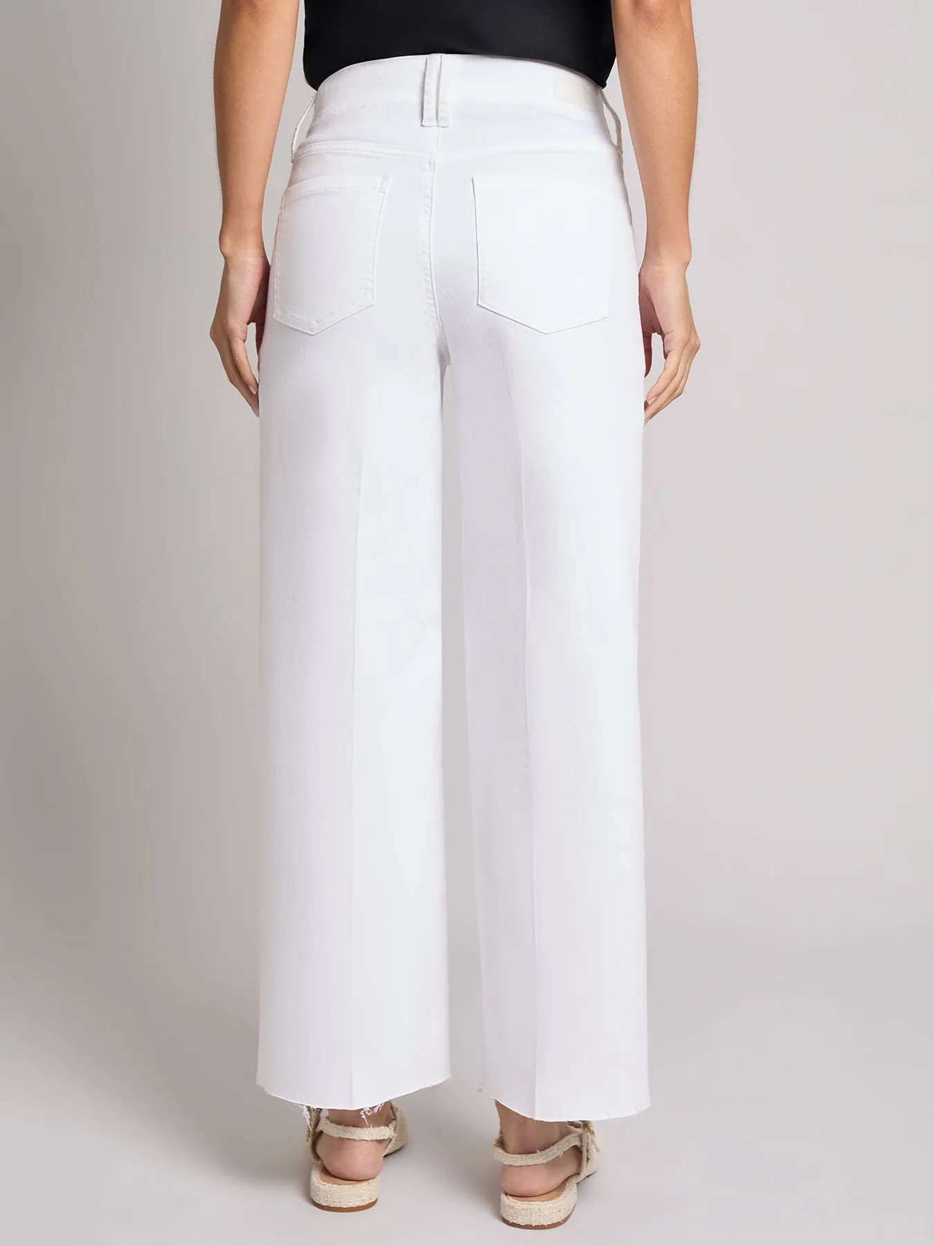 Petite Patch Pocket Wide Leg Denim, Soft White sold by Jones New York product image thumbnail 3