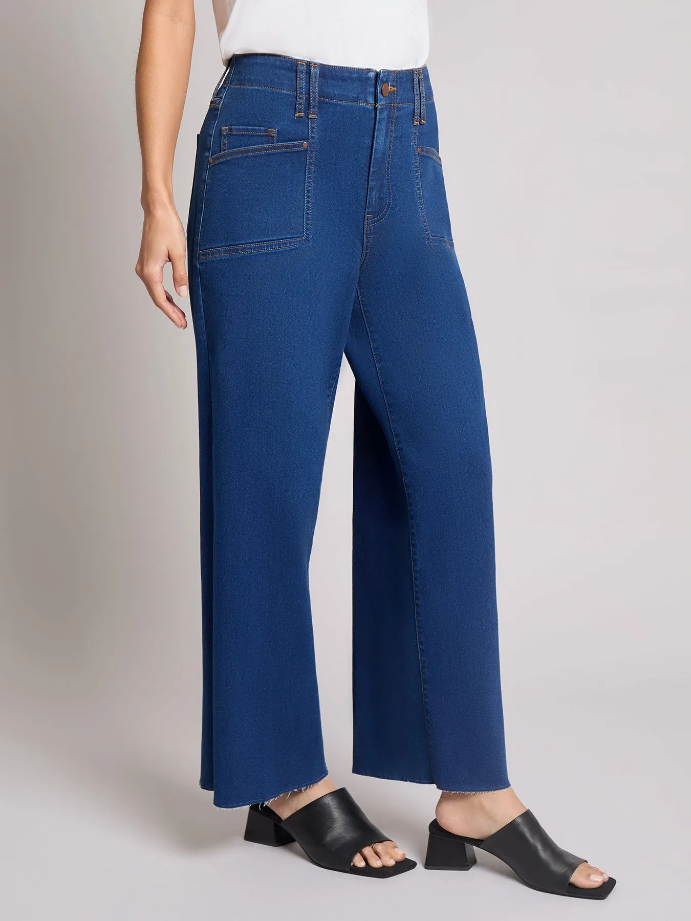 Patch Pocket Wide Leg Denim, Phoenix Wash sold by Jones New York product image thumbnail 2