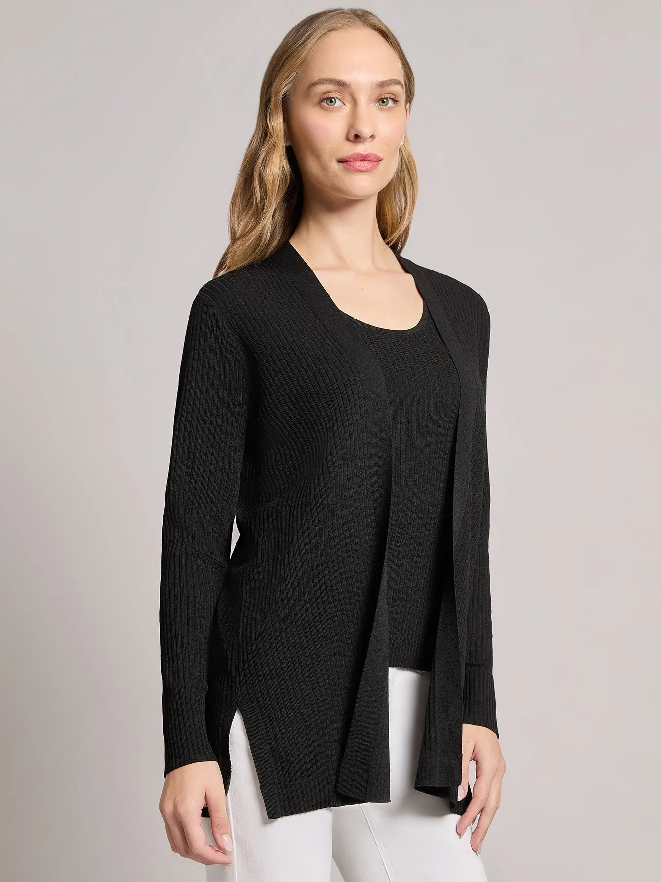Open Front Sutton Cardigan sold by Jones New York product image thumbnail 3