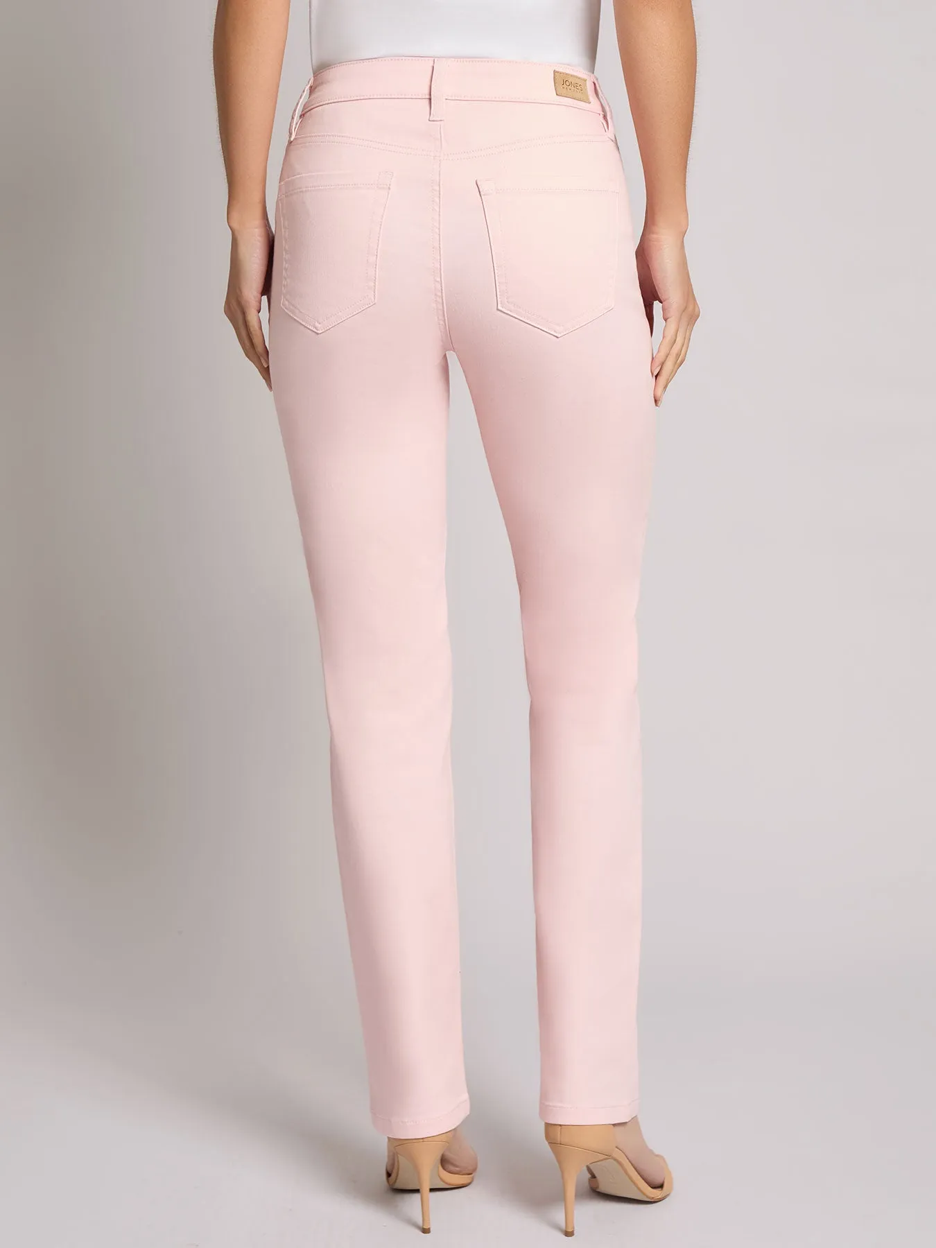 Petite Lexington Straight Leg Jeans, Petal Pink sold by Jones New York product image thumbnail 3