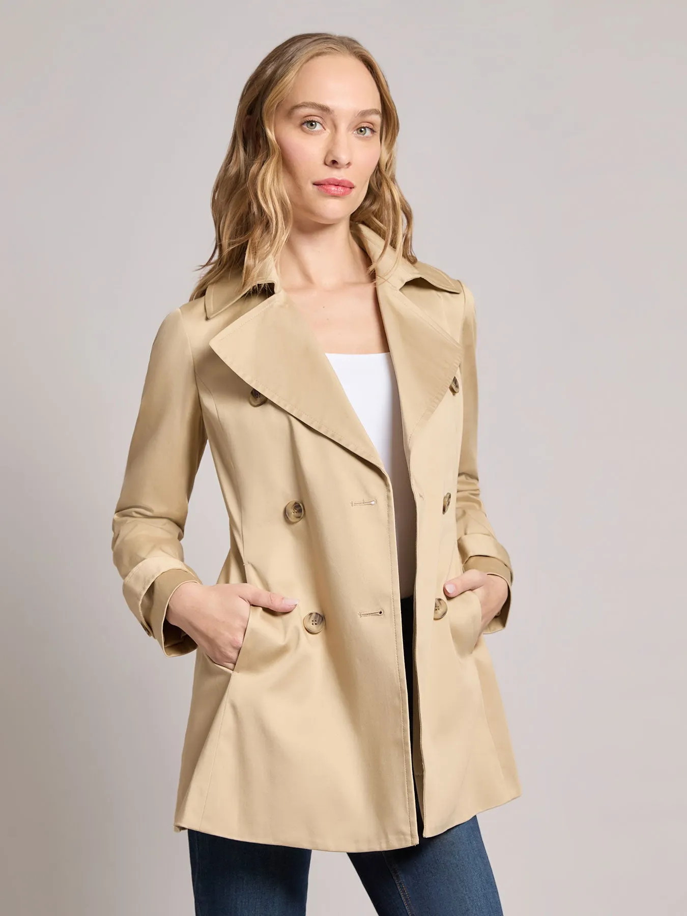 Double Breasted Trench Jacket sold by Jones New York product image thumbnail 2
