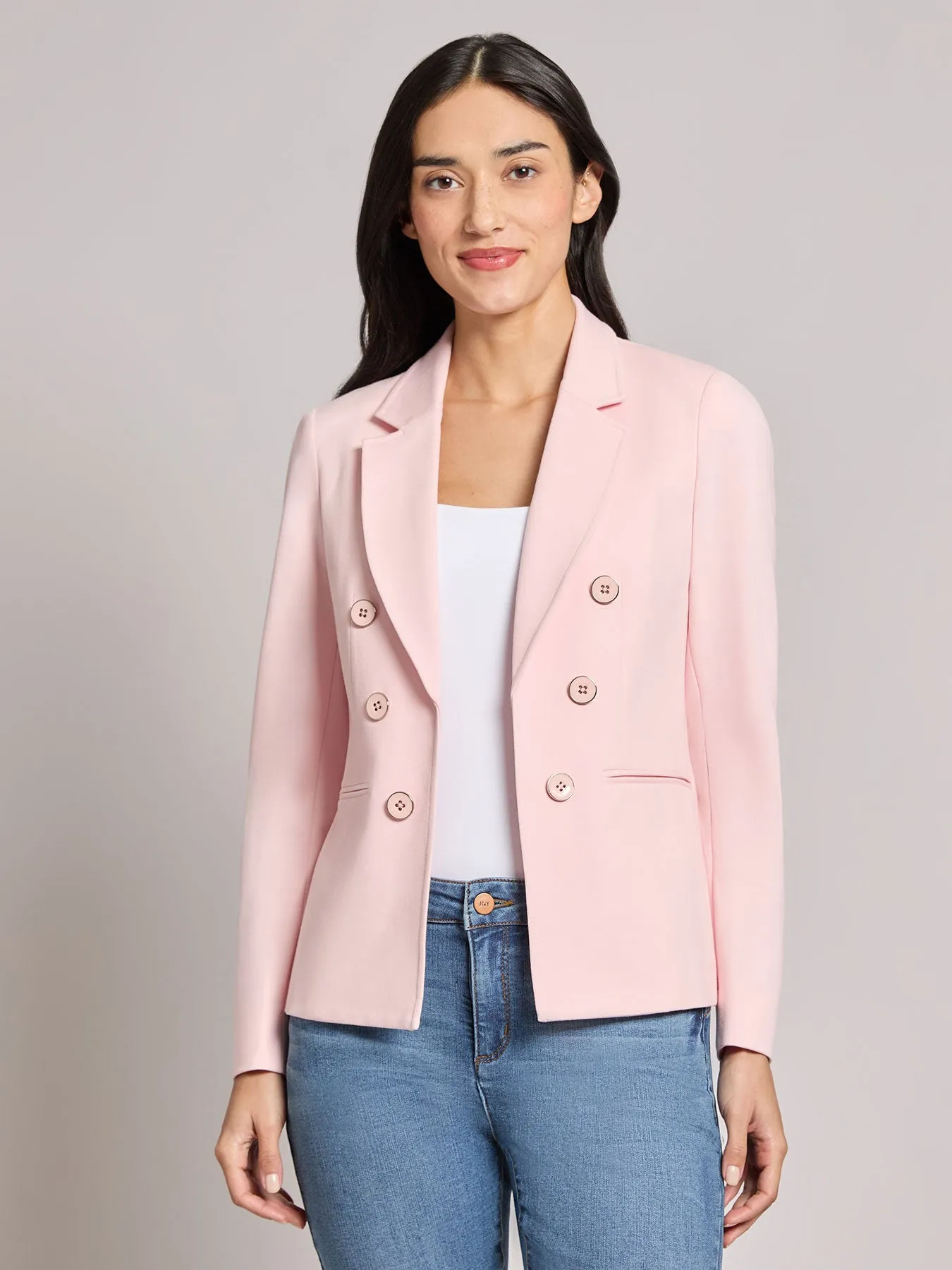 Petite Faux Double Breasted Jacket sold by Jones New York