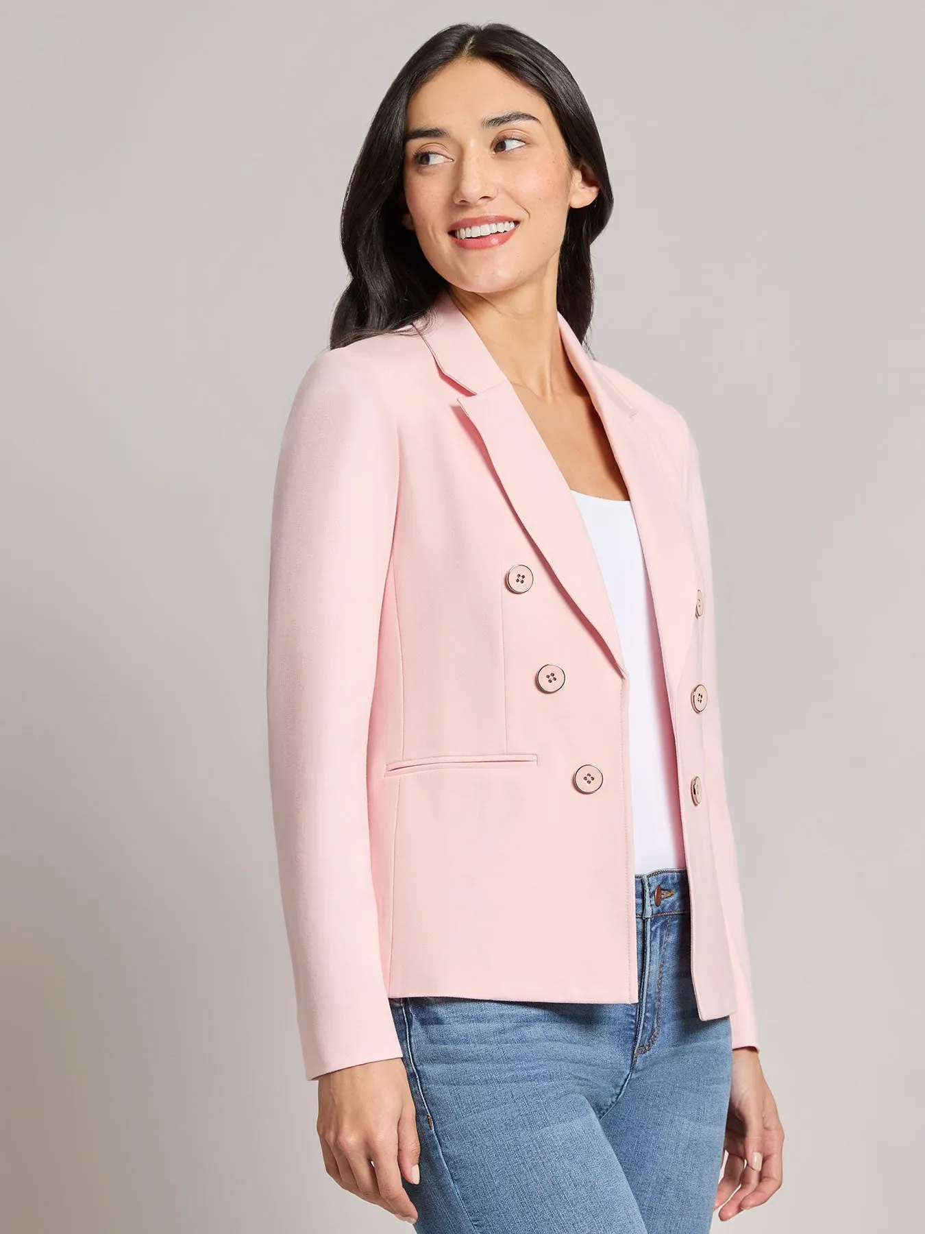 Faux Double Breasted Jacket sold by Jones New York product image thumbnail 2