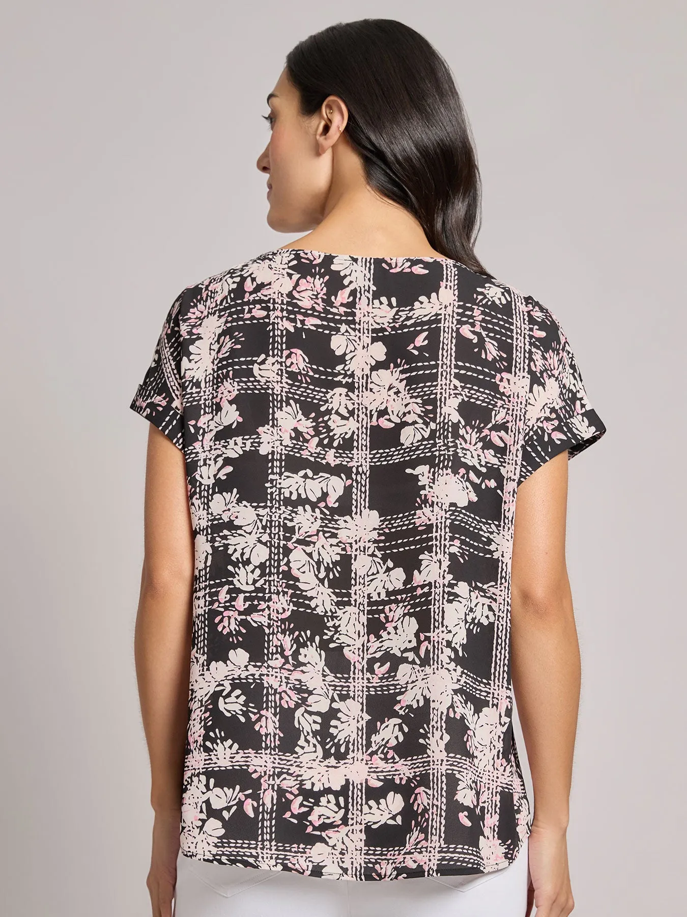 Button Detail Blouse, Crepe de Chine sold by Jones New York product image thumbnail 3