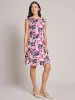 Cap Sleeve Swing Dress, Linen Blend sold by Jones New York