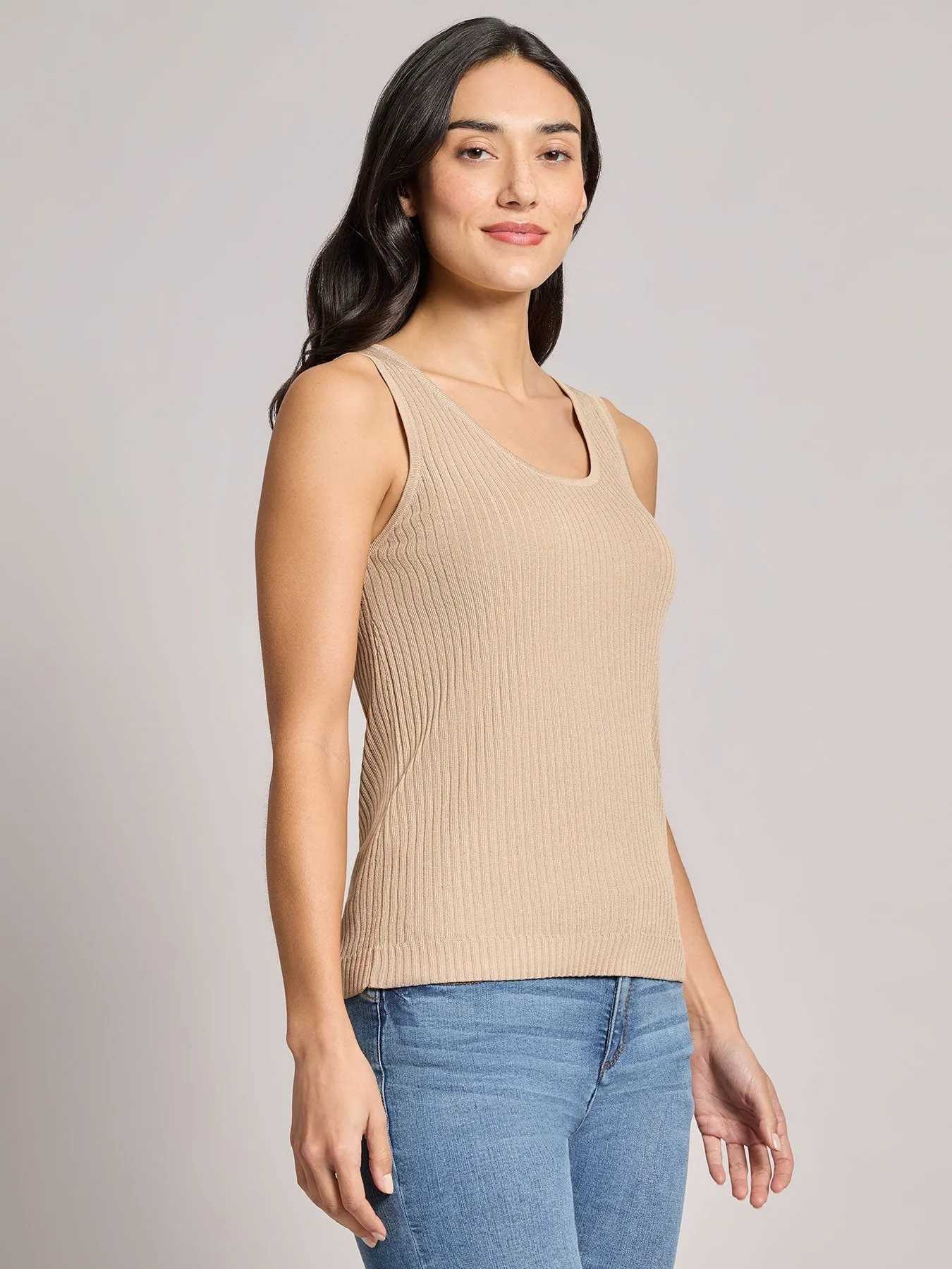 Petite Sutton Scoop Neck Tank Top sold by Jones New York product image thumbnail 2