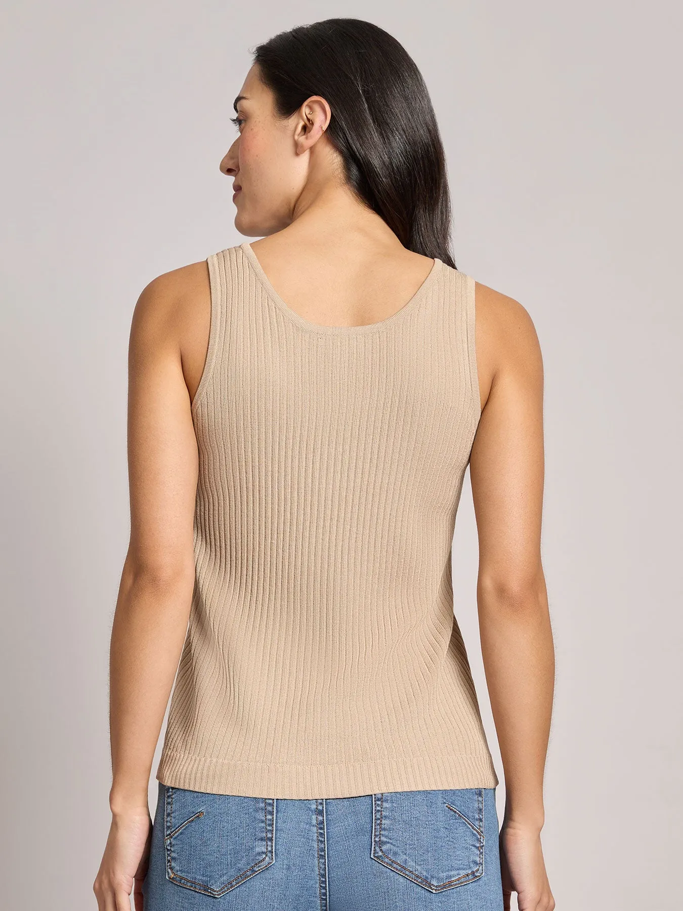 Petite Sutton Scoop Neck Tank Top sold by Jones New York product image thumbnail 3