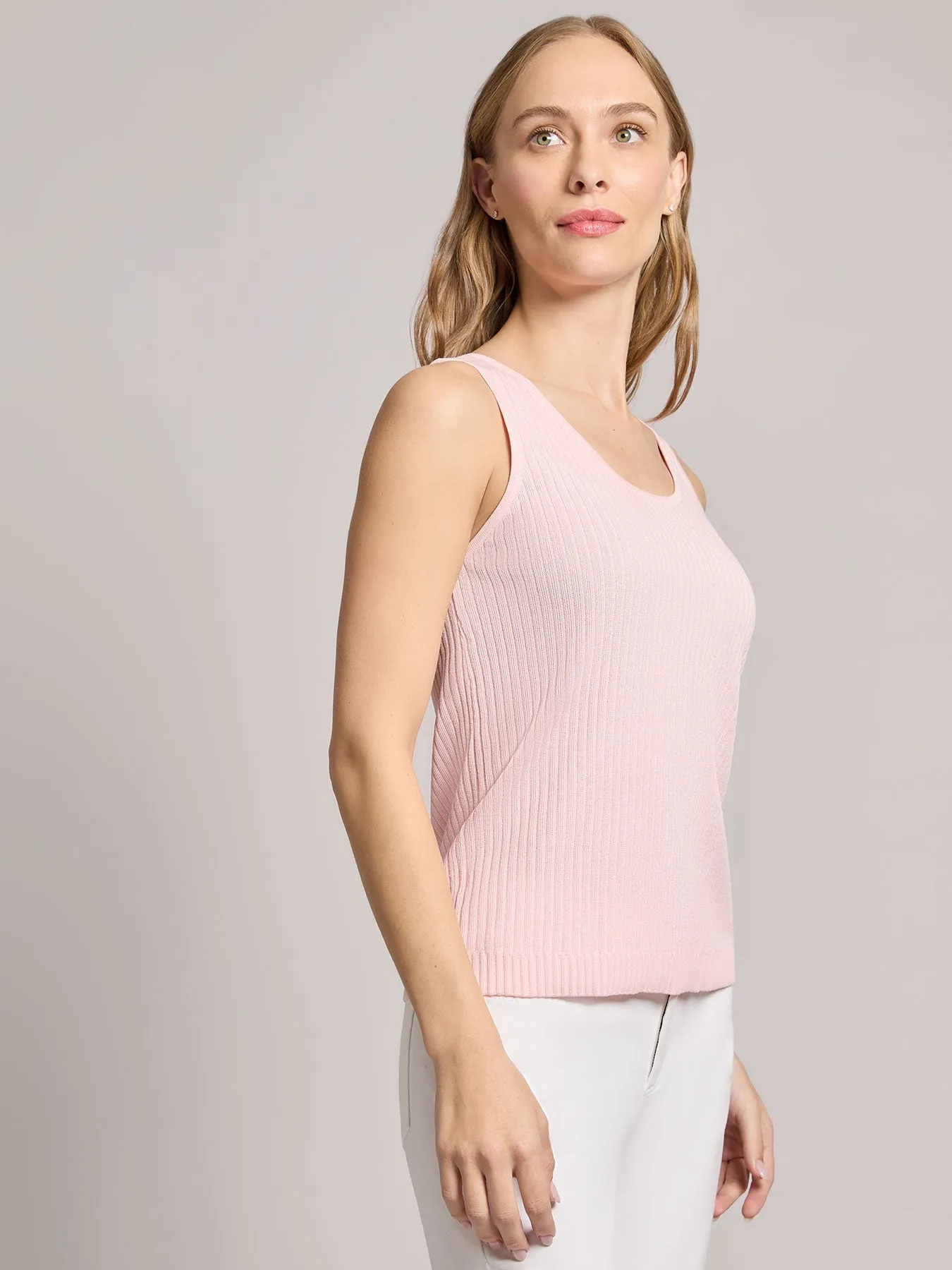 Sutton Scoop Neck Tank Top sold by Jones New York product image thumbnail 2