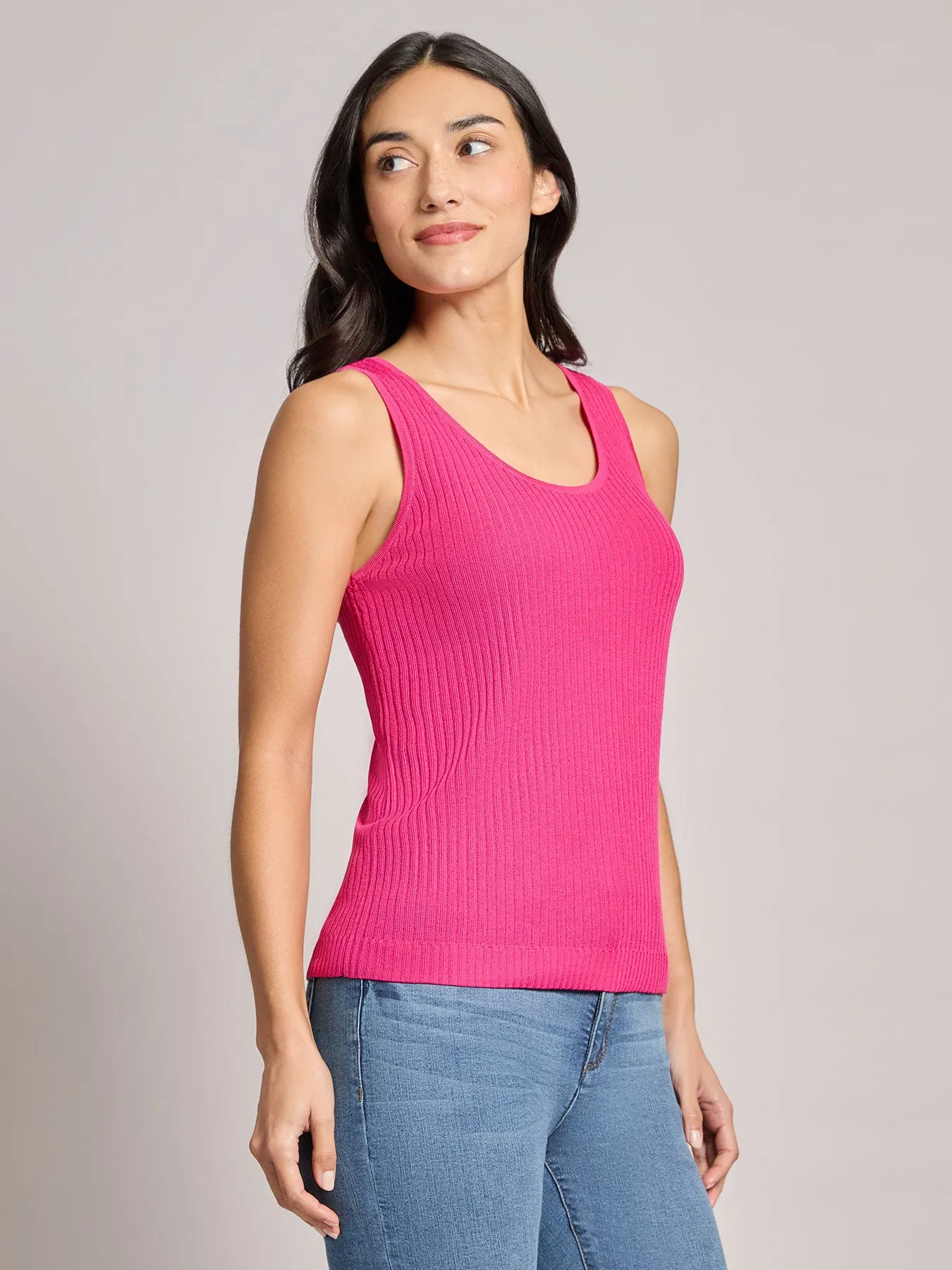 Sutton Scoop Neck Tank Top sold by Jones New York product image thumbnail 2