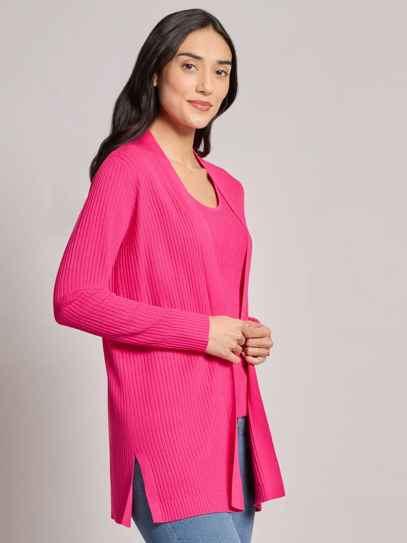 Open Front Sutton Cardigan sold by Jones New York product image thumbnail 2
