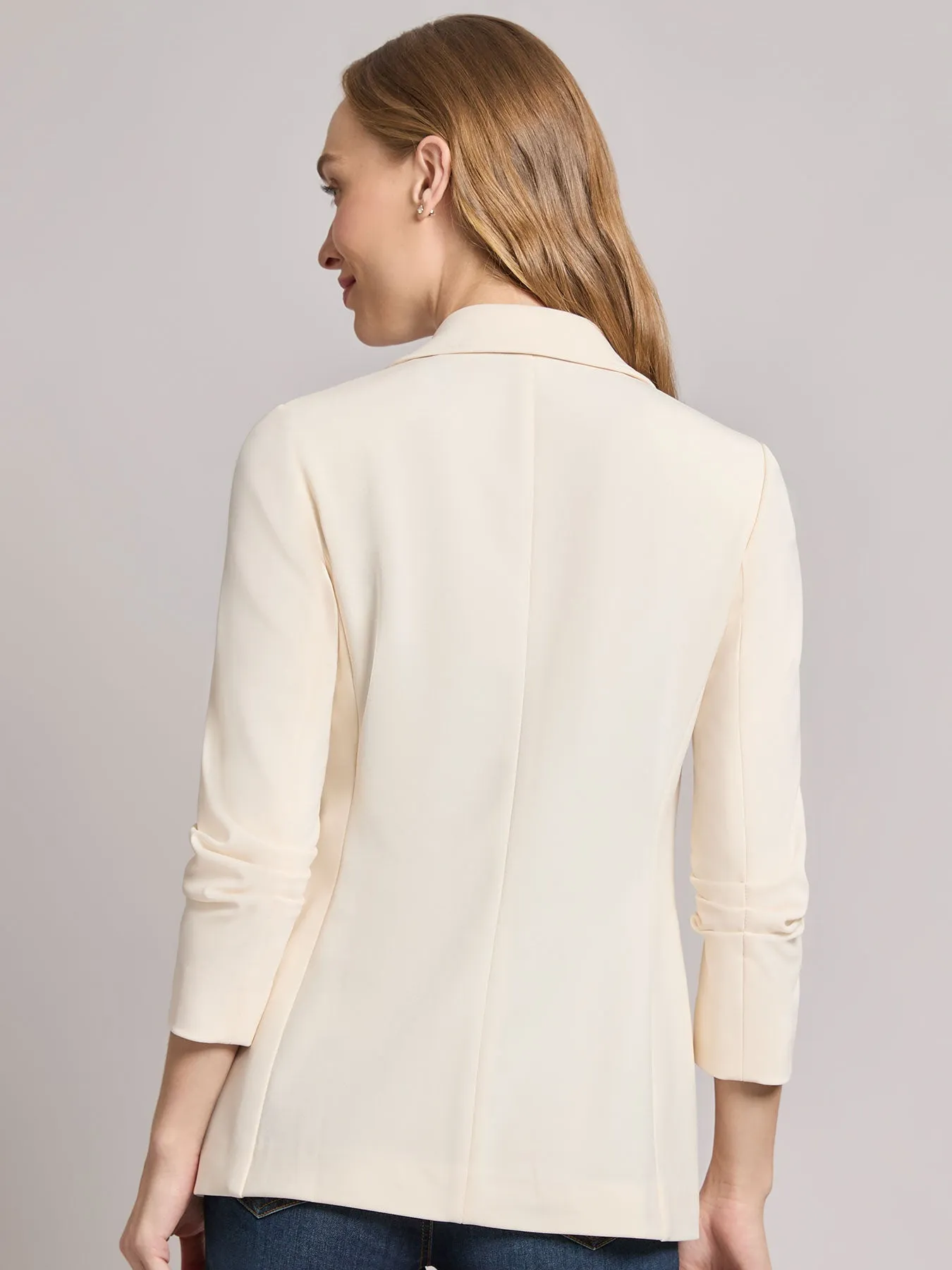 Notch Collar Scrunch Sleeve Jacket sold by Jones New York product image thumbnail 3