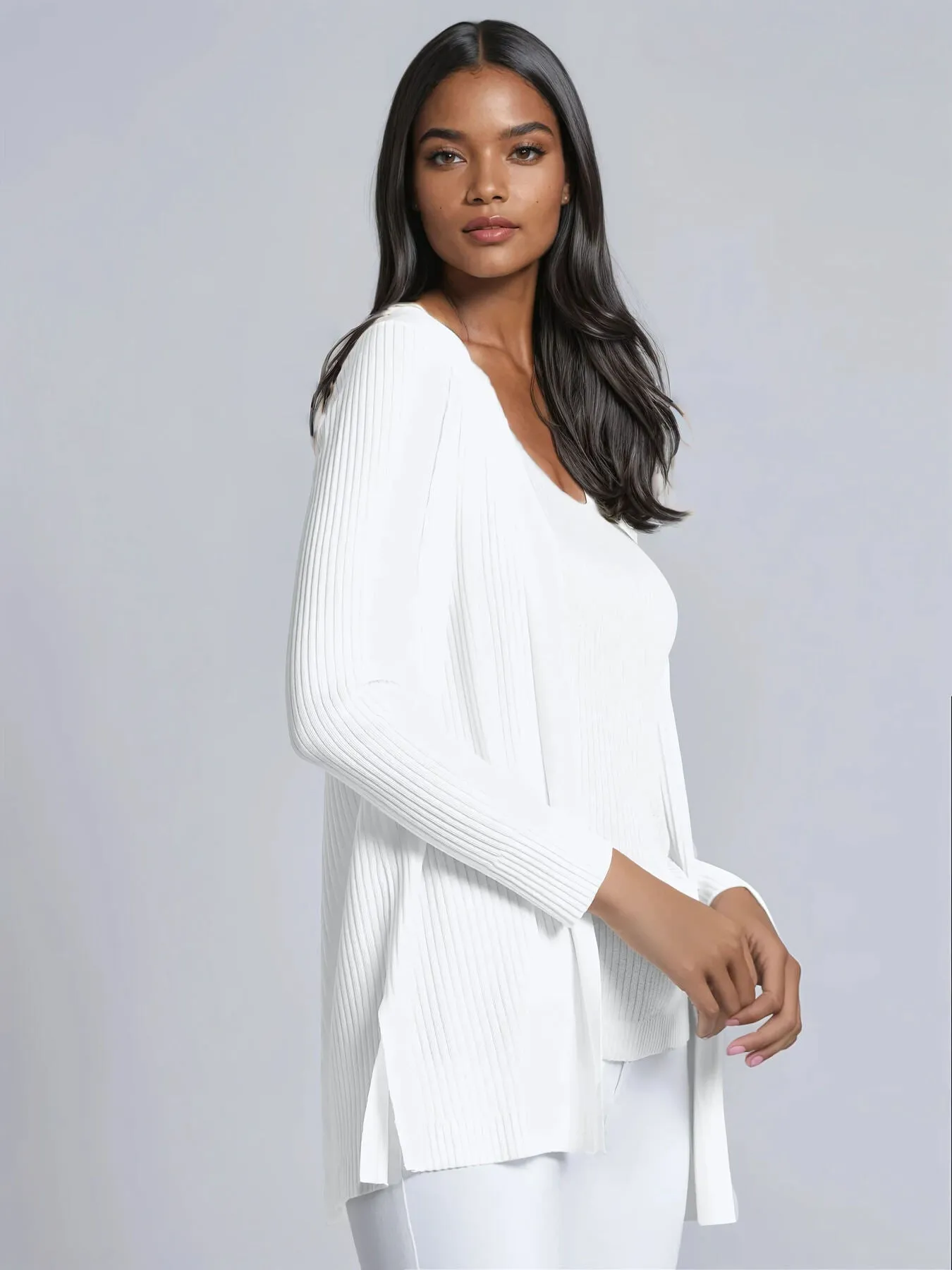 Open Front Sutton Cardigan sold by Jones New York product image thumbnail 2
