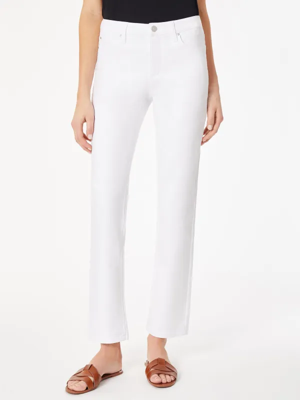 Petite Lexington Straight Leg Jeans, Soft White sold by Jones New York