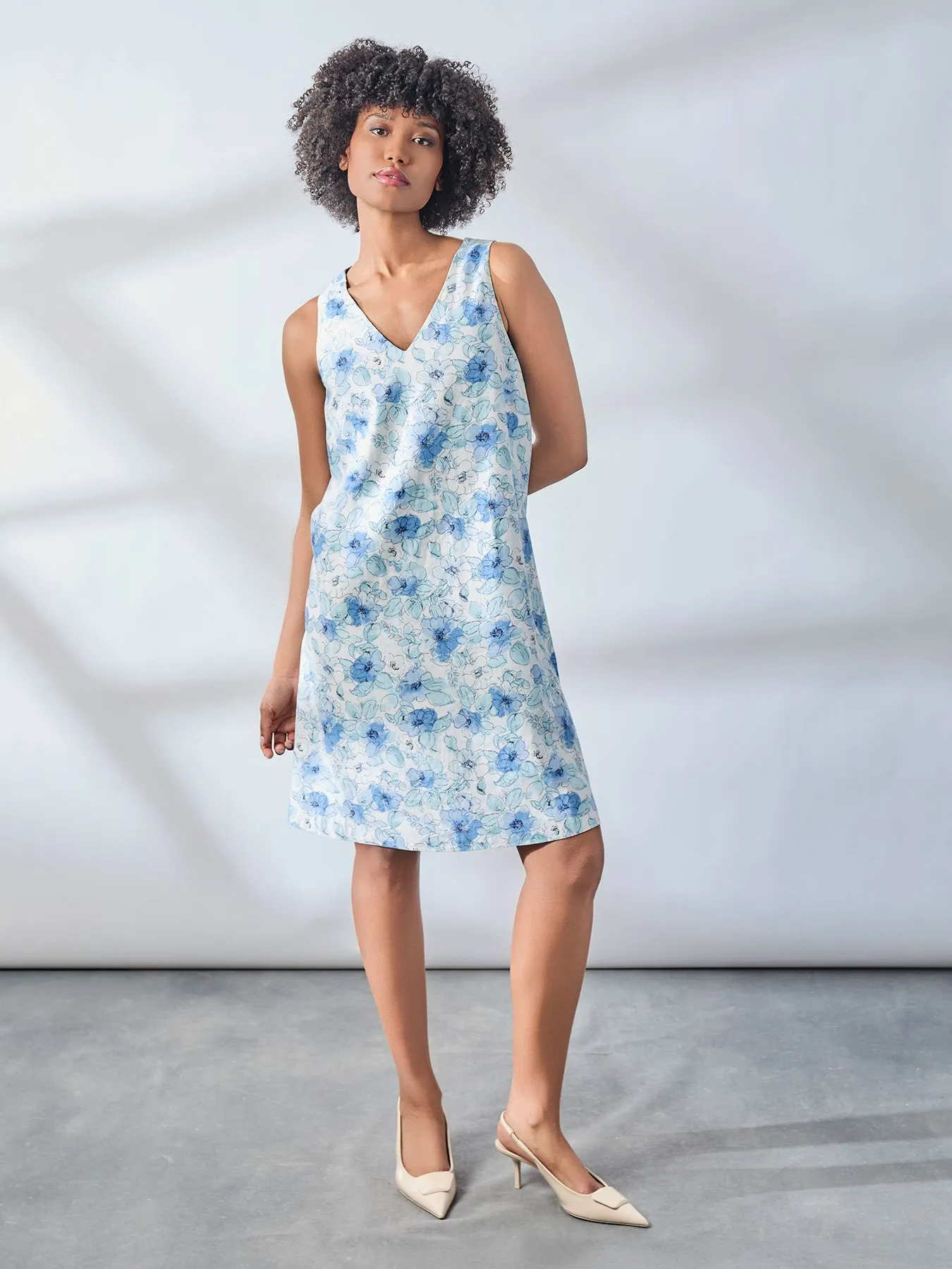 Plus Gina V-Neck Knee Length Dress sold by Jones New York