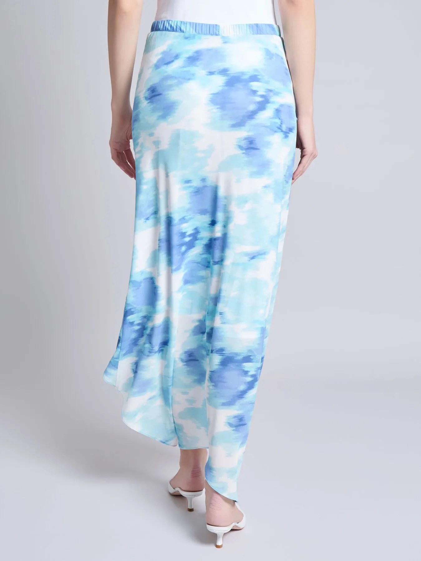 Petite Pull-On Ruffle Trim Midi Skirt sold by Jones New York product image thumbnail 4