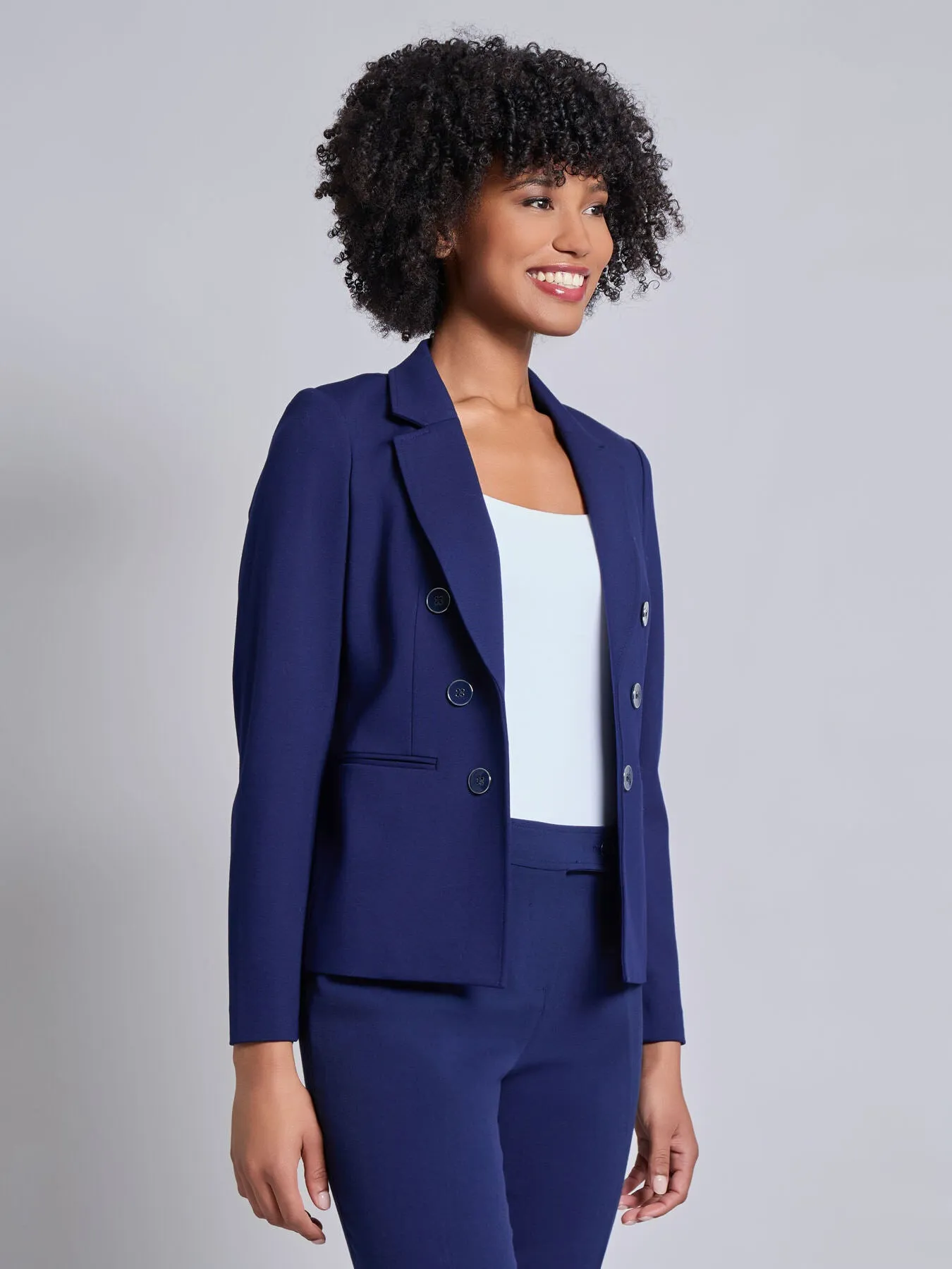 Faux Double Breasted Jacket sold by Jones New York product image thumbnail 4