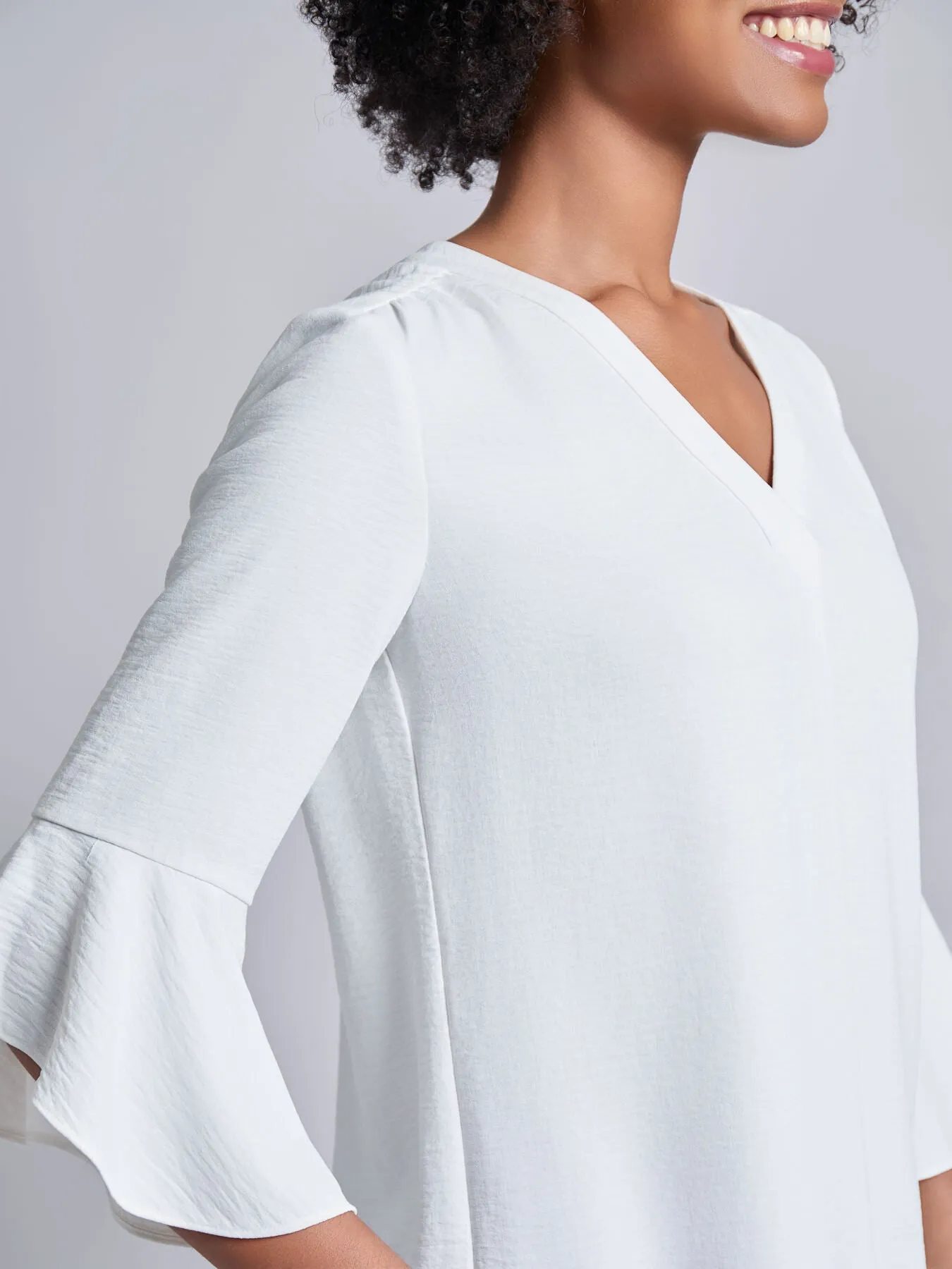 Flutter Sleeve Blouse sold by Jones New York product image thumbnail 3