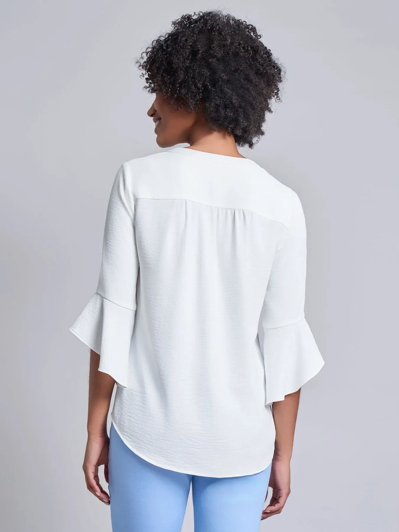 Flutter Sleeve Blouse sold by Jones New York product image thumbnail 4