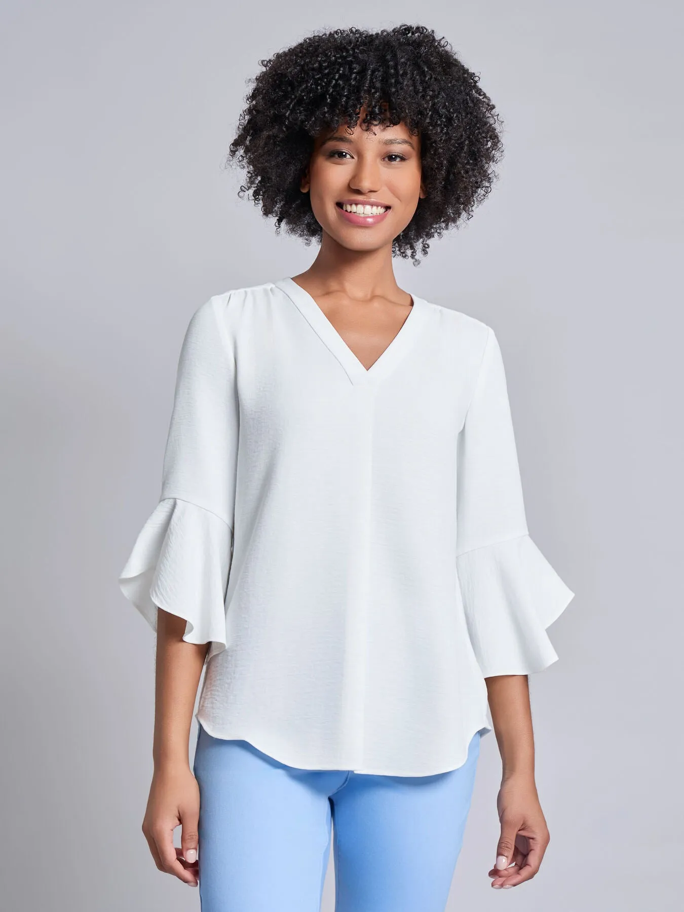Flutter Sleeve Blouse sold by Jones New York