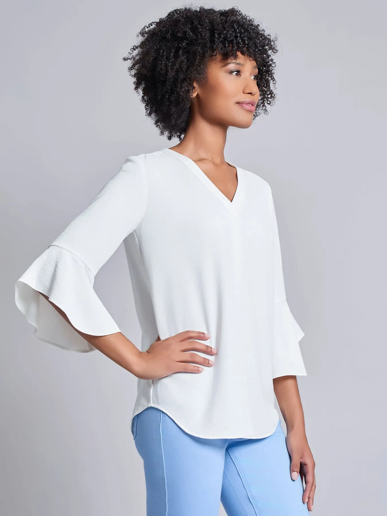 Flutter Sleeve Blouse sold by Jones New York product image thumbnail 2