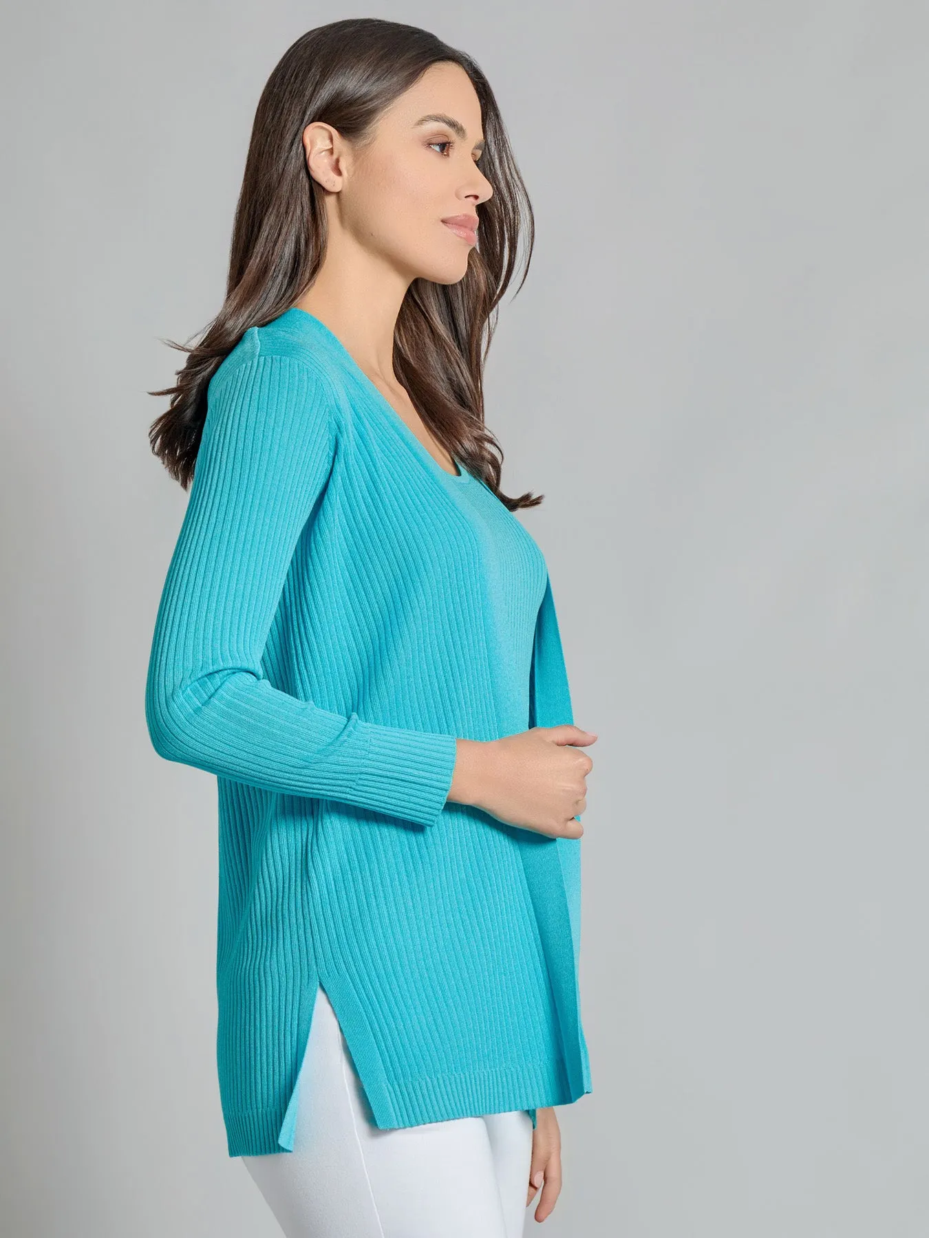 Open Front Sutton Cardigan sold by Jones New York product image thumbnail 2