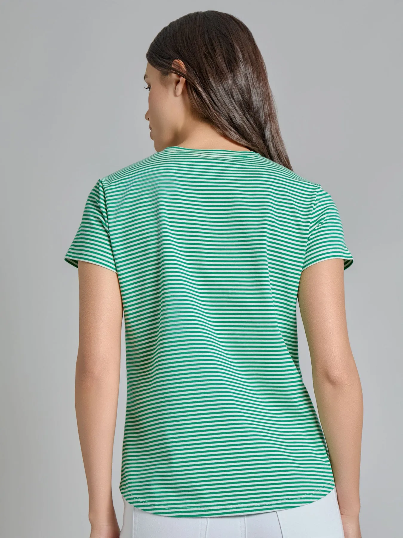 Button Shoulder Tee sold by Jones New York product image thumbnail 3