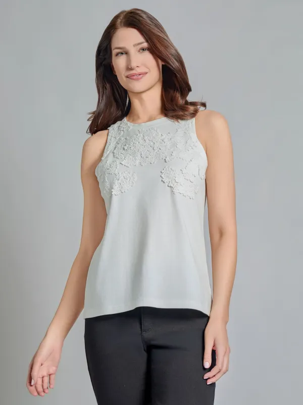 Applique Tank Top made by Jones New York