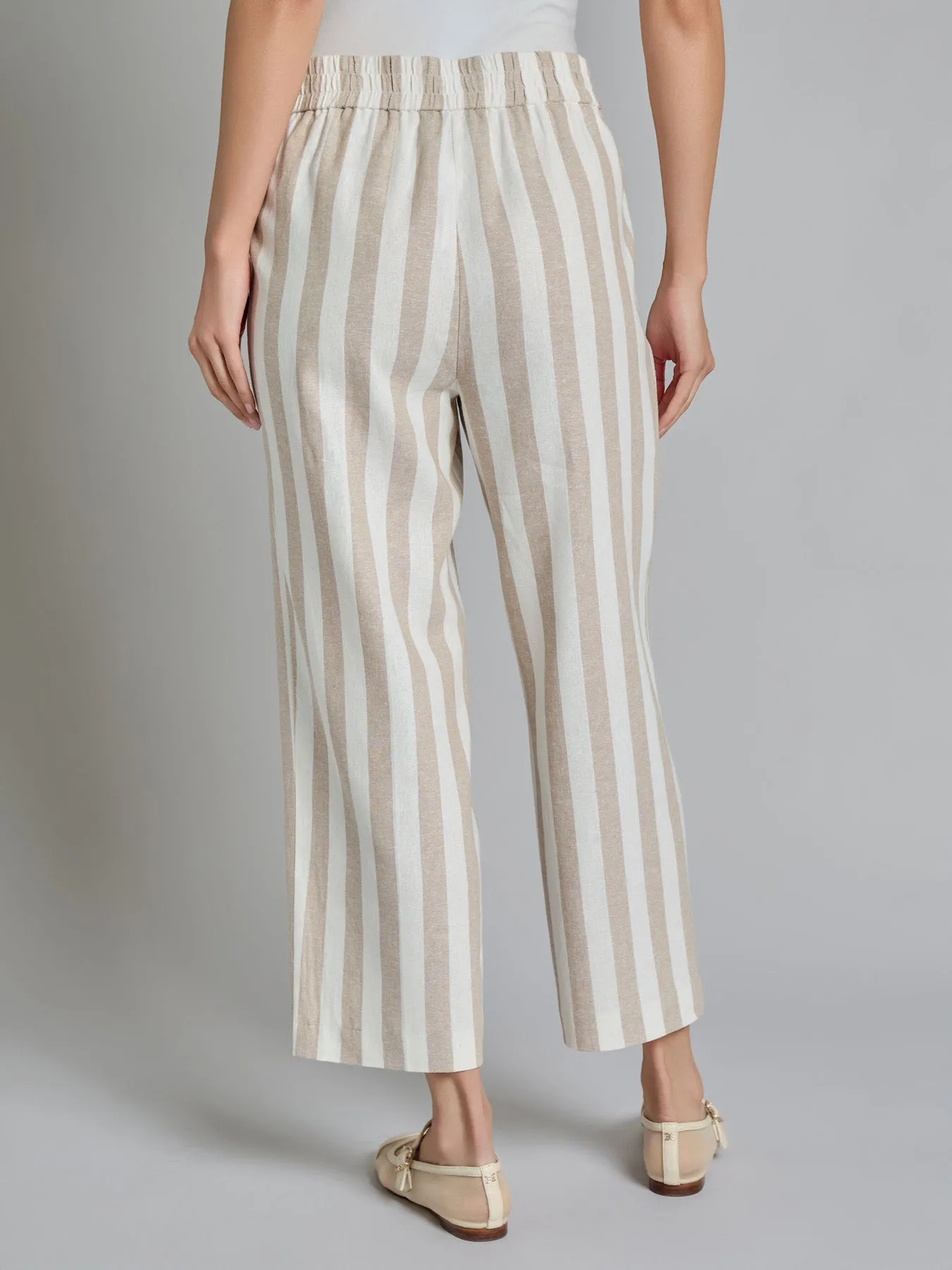 Pull-On Cropped Pant, Linen Blend sold by Jones New York product image thumbnail 3