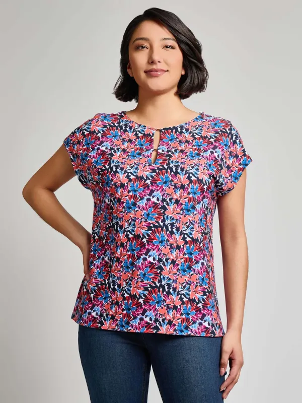 Extended Shoulder Pullover Top sold by Jones New York